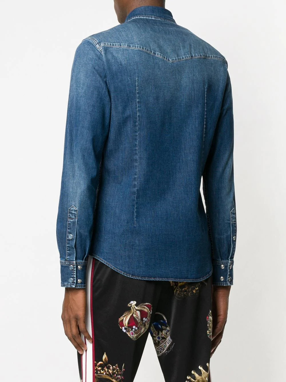 Dolce & Gabbana Western Style Denim Shirt