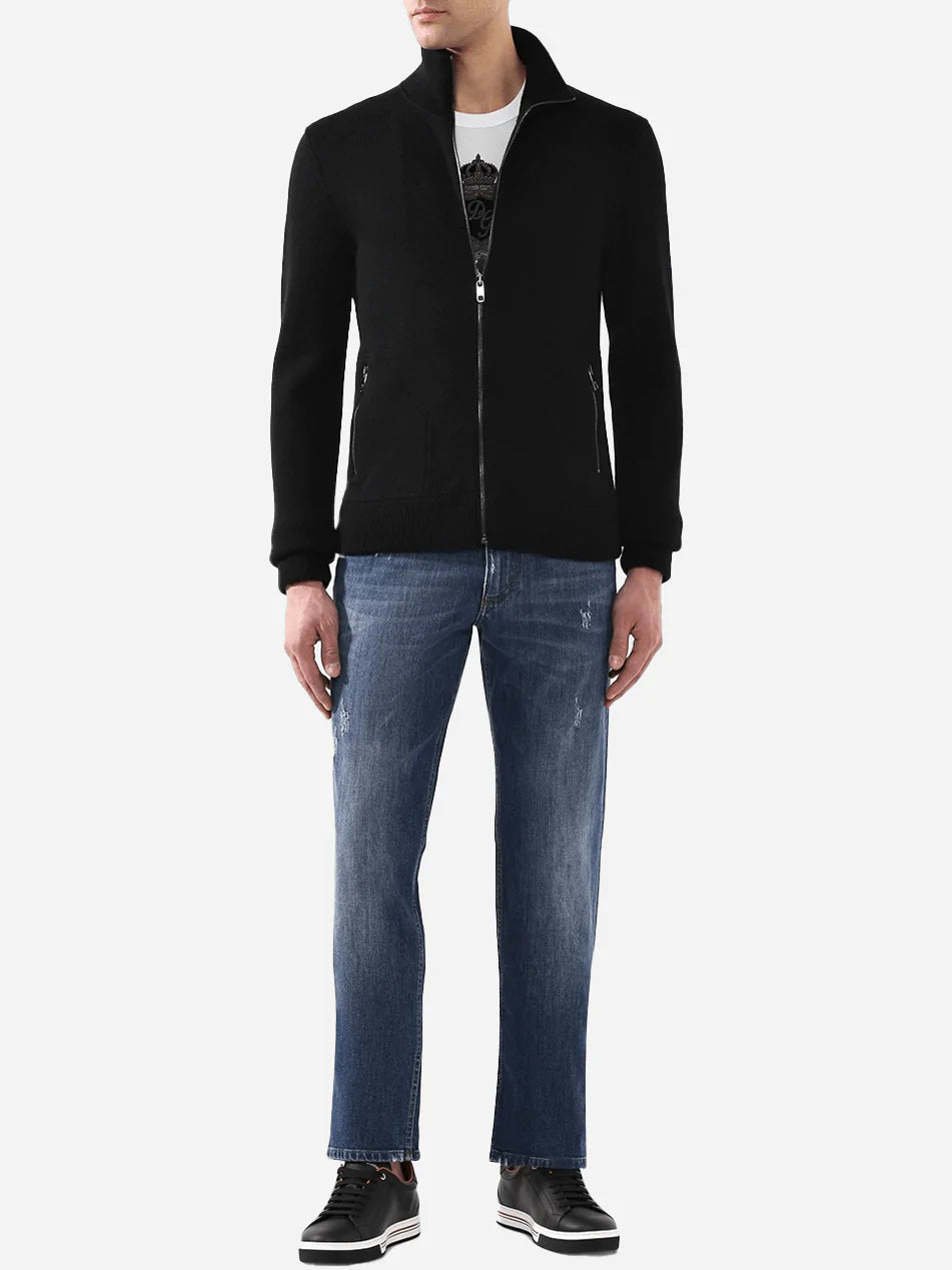 Dolce & Gabbana Zip-Up Cashmere Sweatshirt