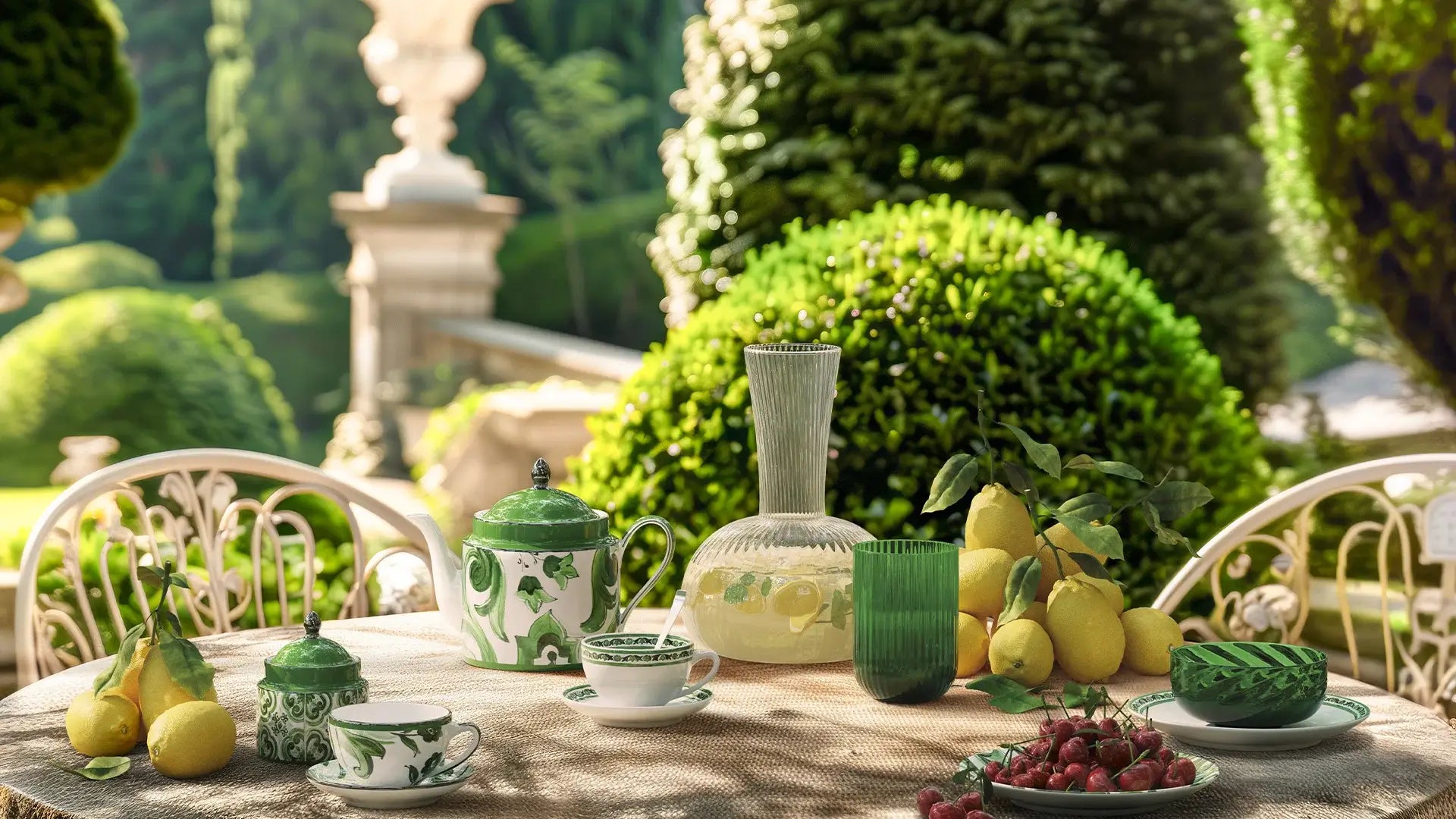 Verde Maiolica: Dolce&Gabbana Casa Unveils a Refined Garden of Elegance