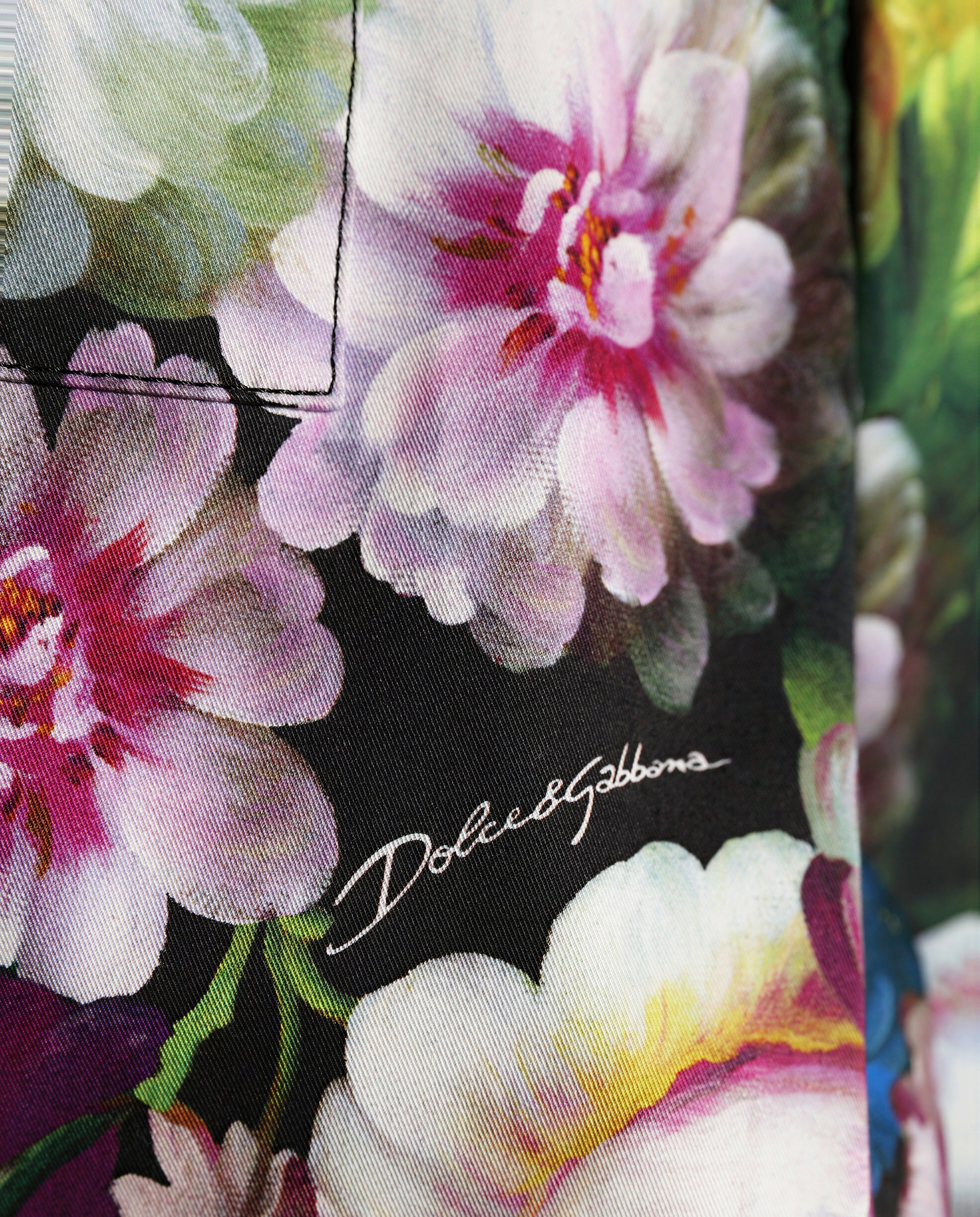 Dolce & Gabbana Floral Print Cargo Trousers
