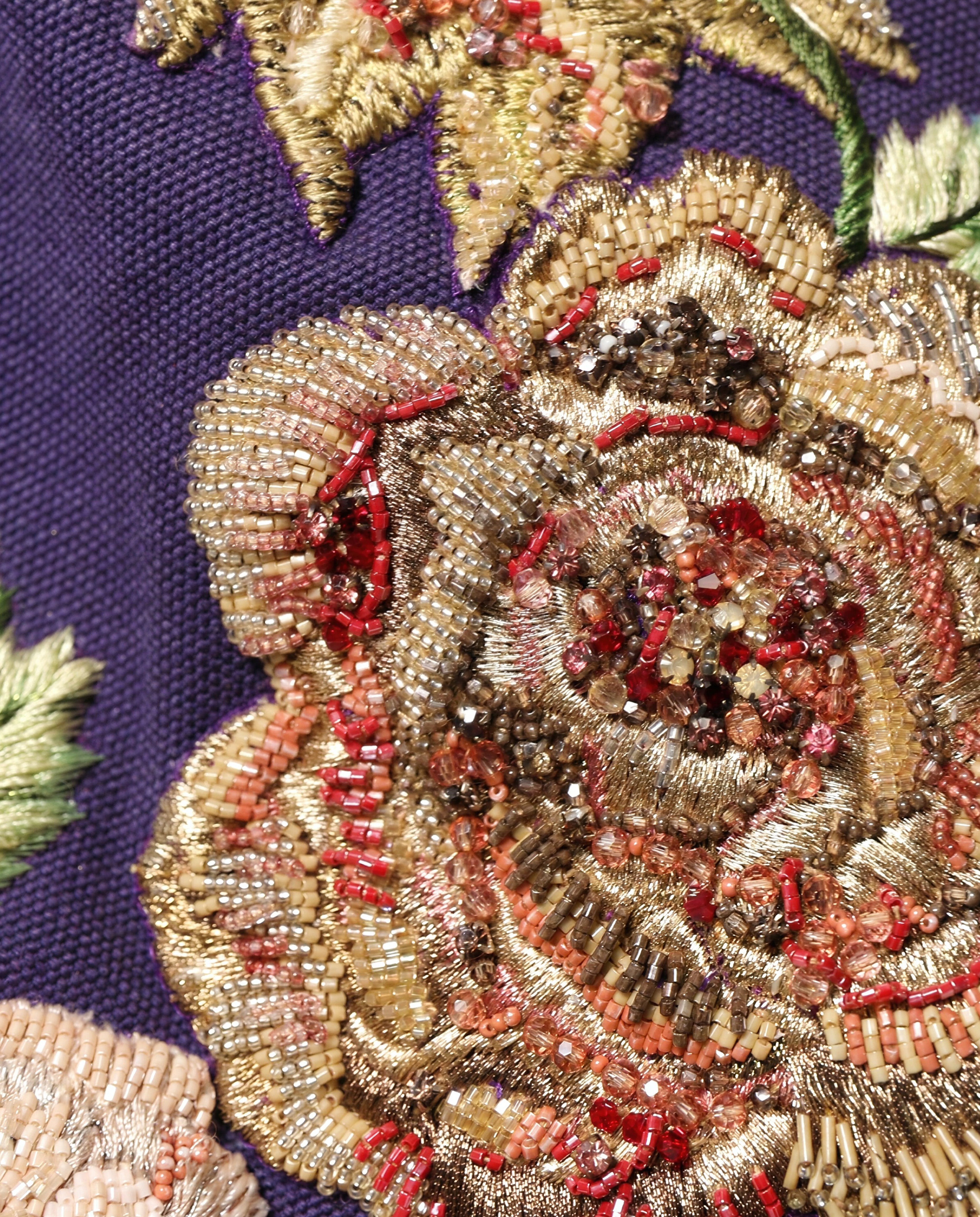 Dolce & Gabbana Embellished Floral Mini Skirt luxury fashion piece detail view