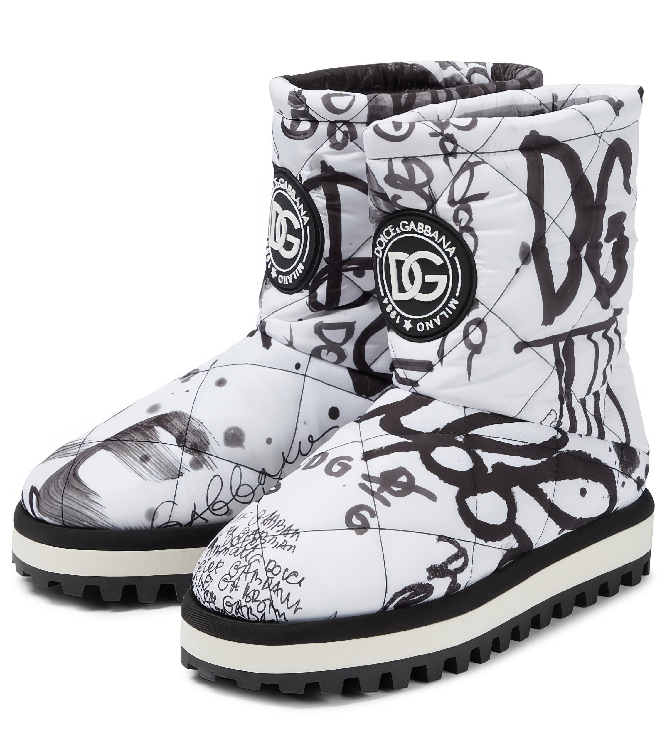 35mm City Quilted Nylon Snow Boots