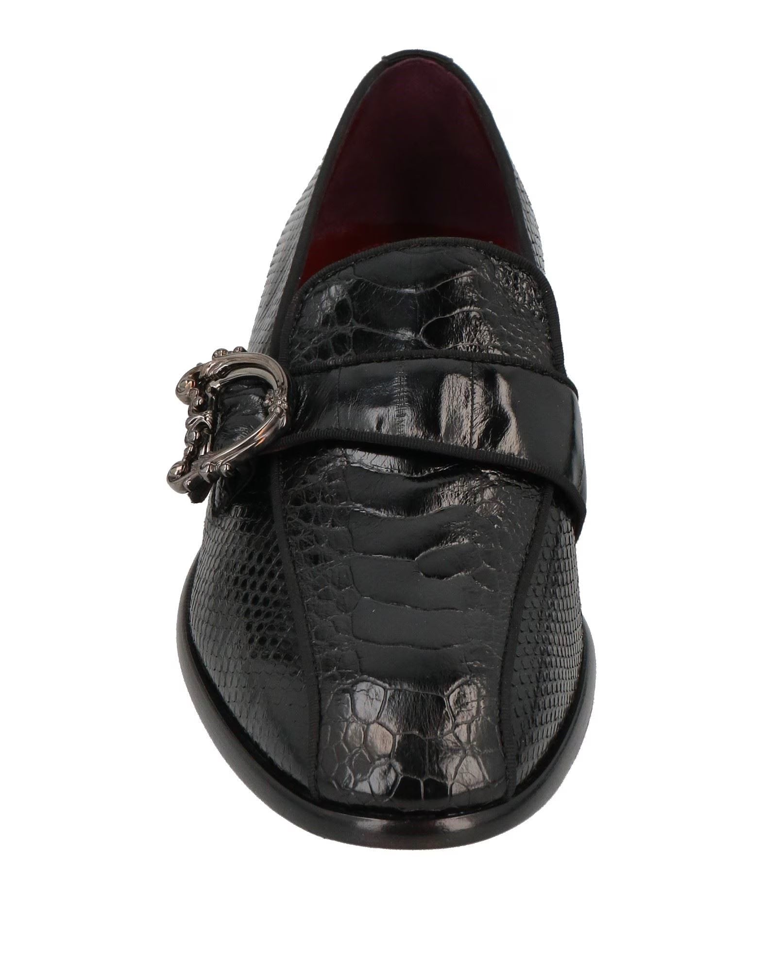 Dolce & Gabbana DG Buckle Leather Loafers