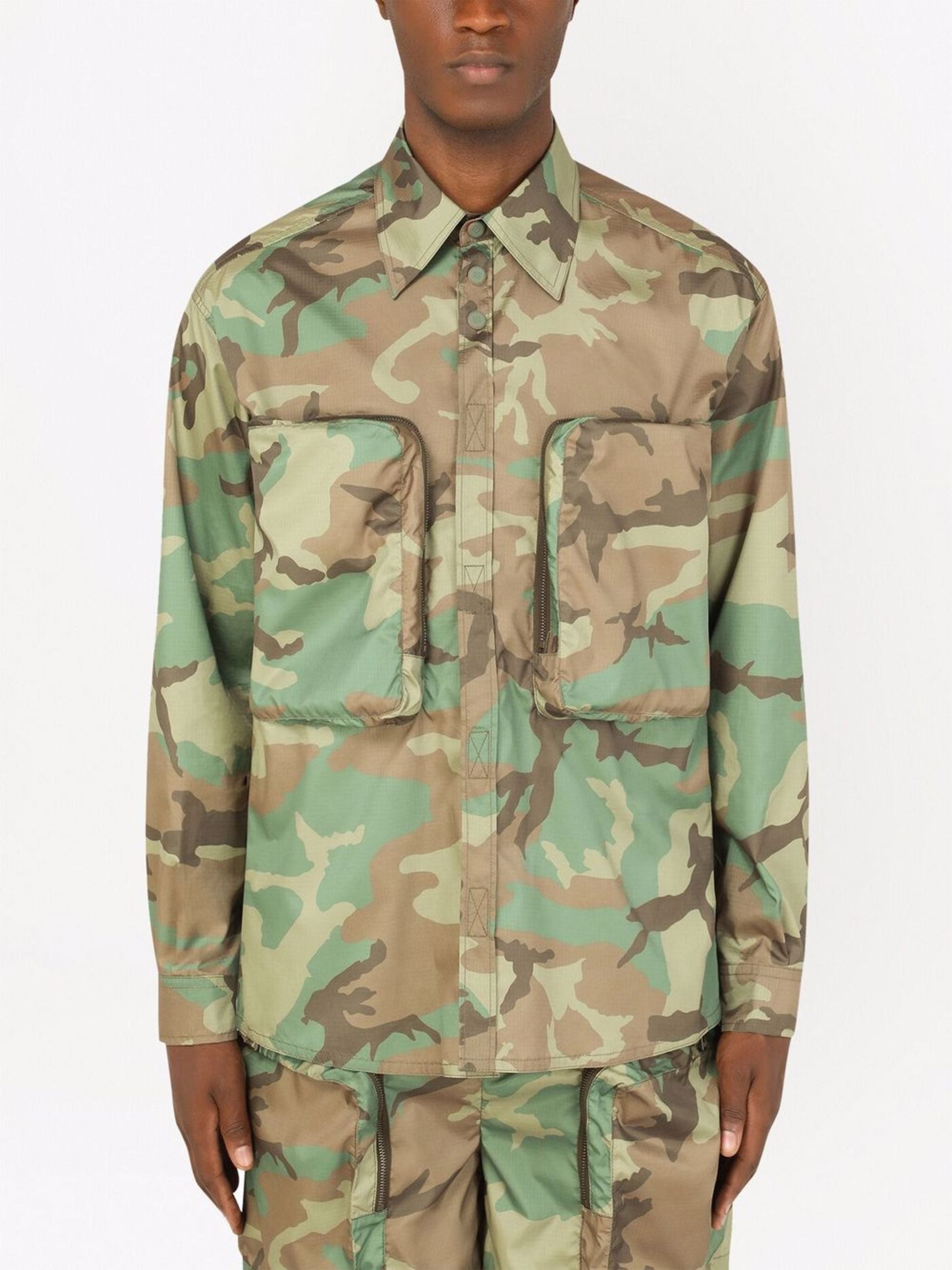 Camouflage-Print Shirt