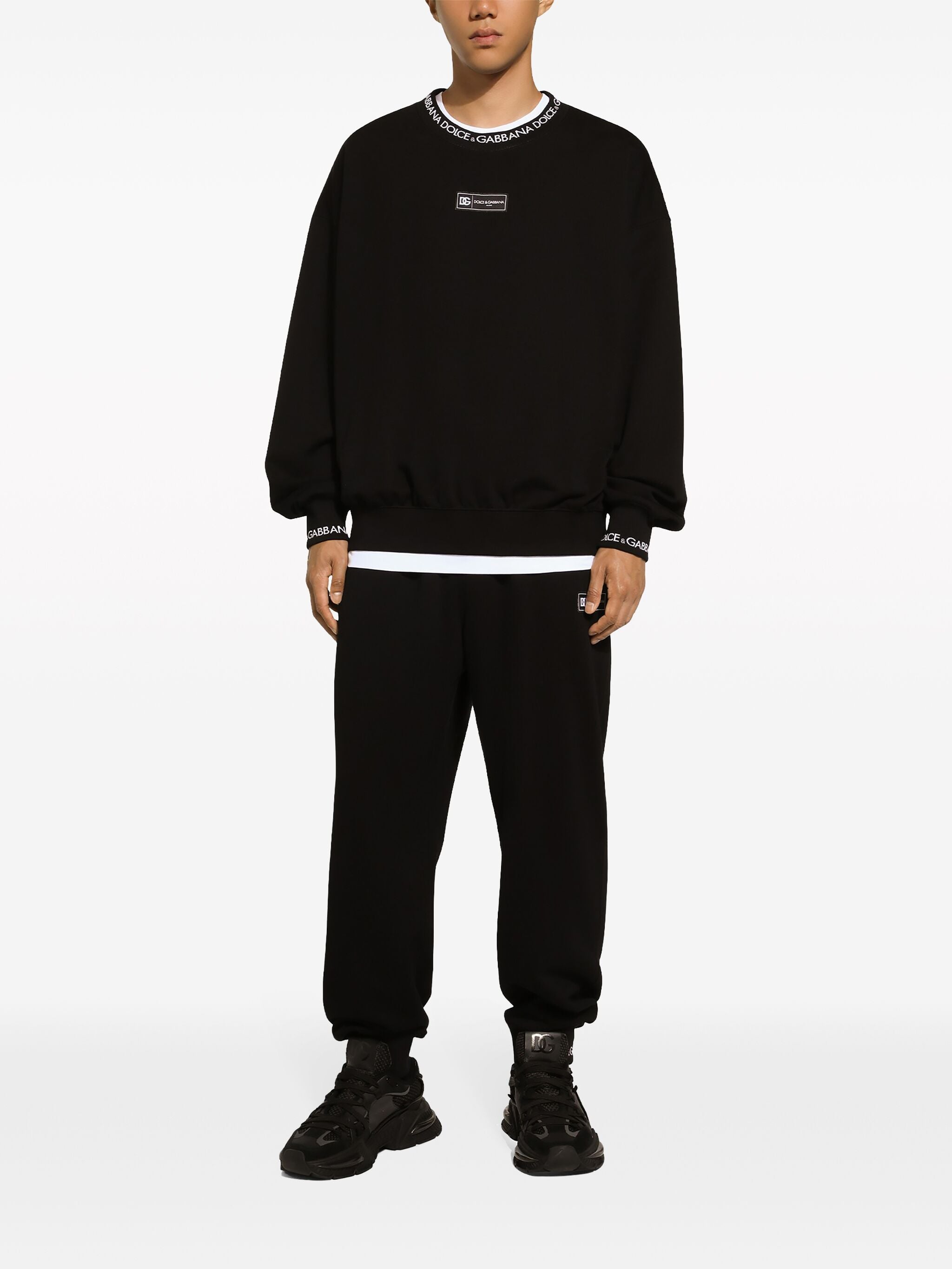 Logo-Waistband Drawstring Track Pants