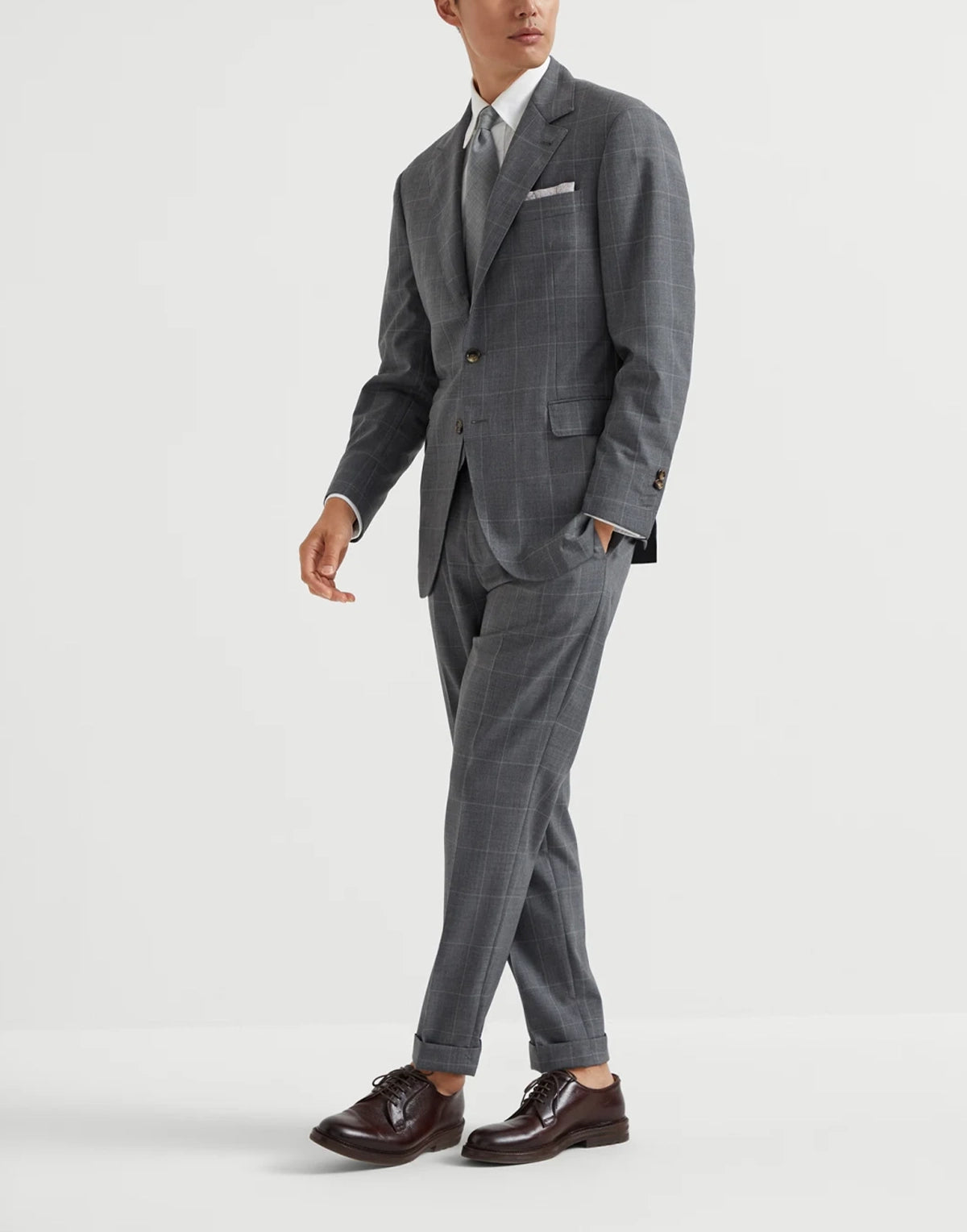 Super 120s Check Virgin-Wool Suit