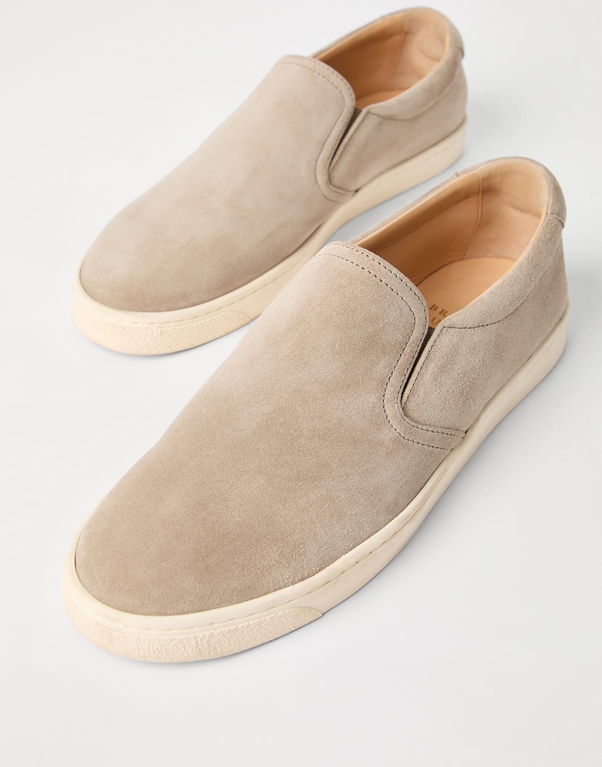 Washed Suede Slip-Ons