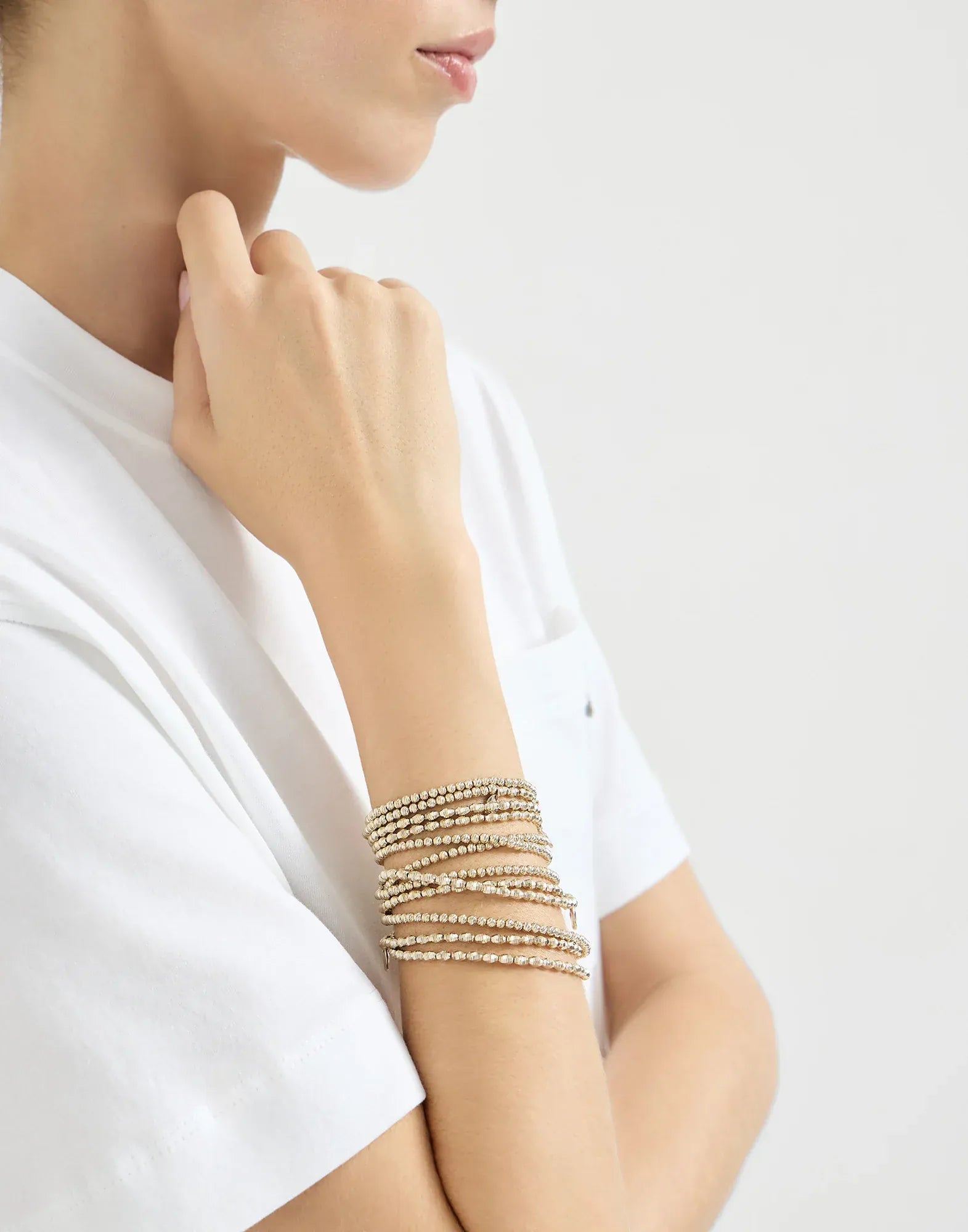 Gold Sterling Silver Wrap Bracelet
