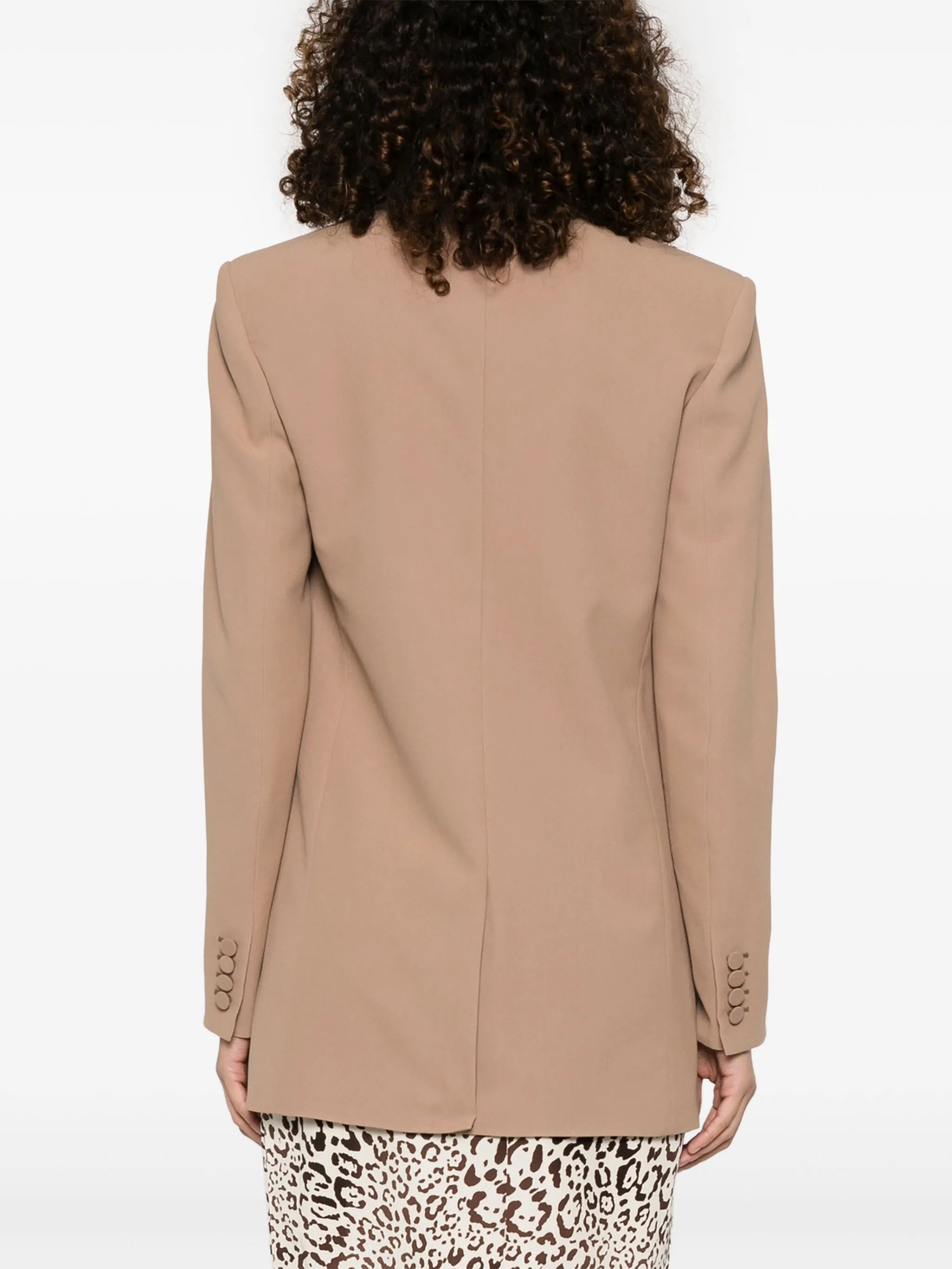 Jaket blazer sutra tunggal