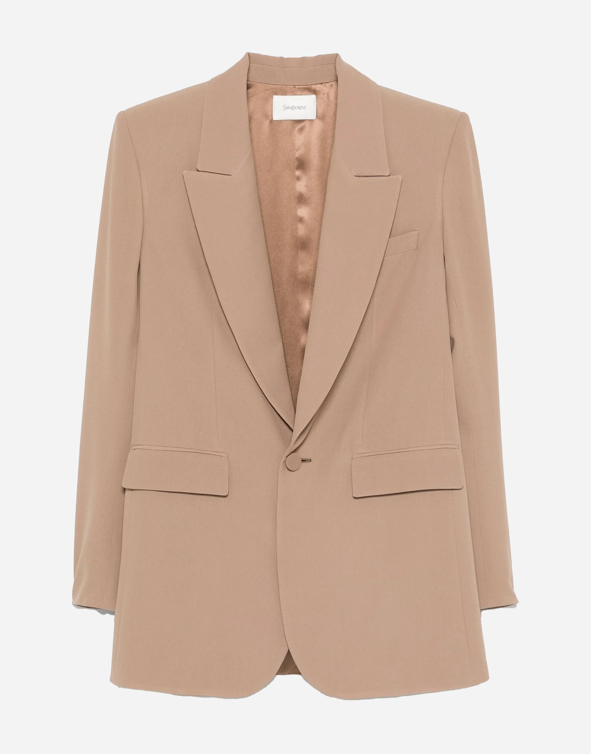 Jaket blazer sutra tunggal