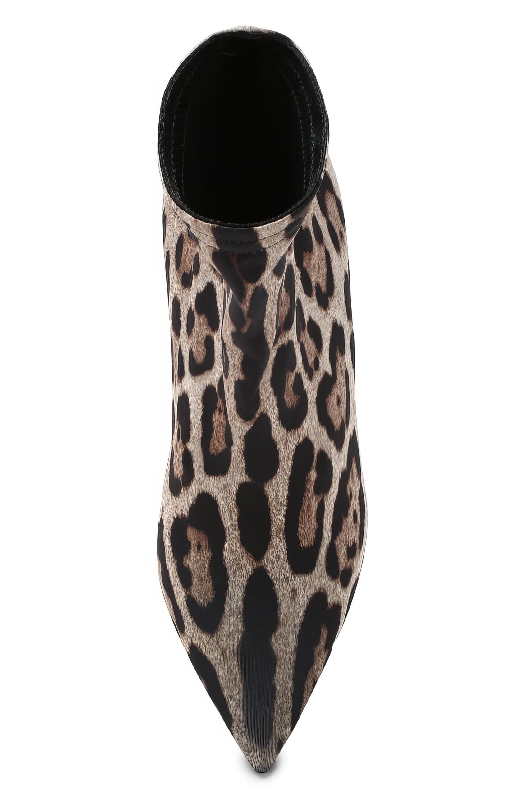 Leopard-Druckstiefel mit hohen Heelen