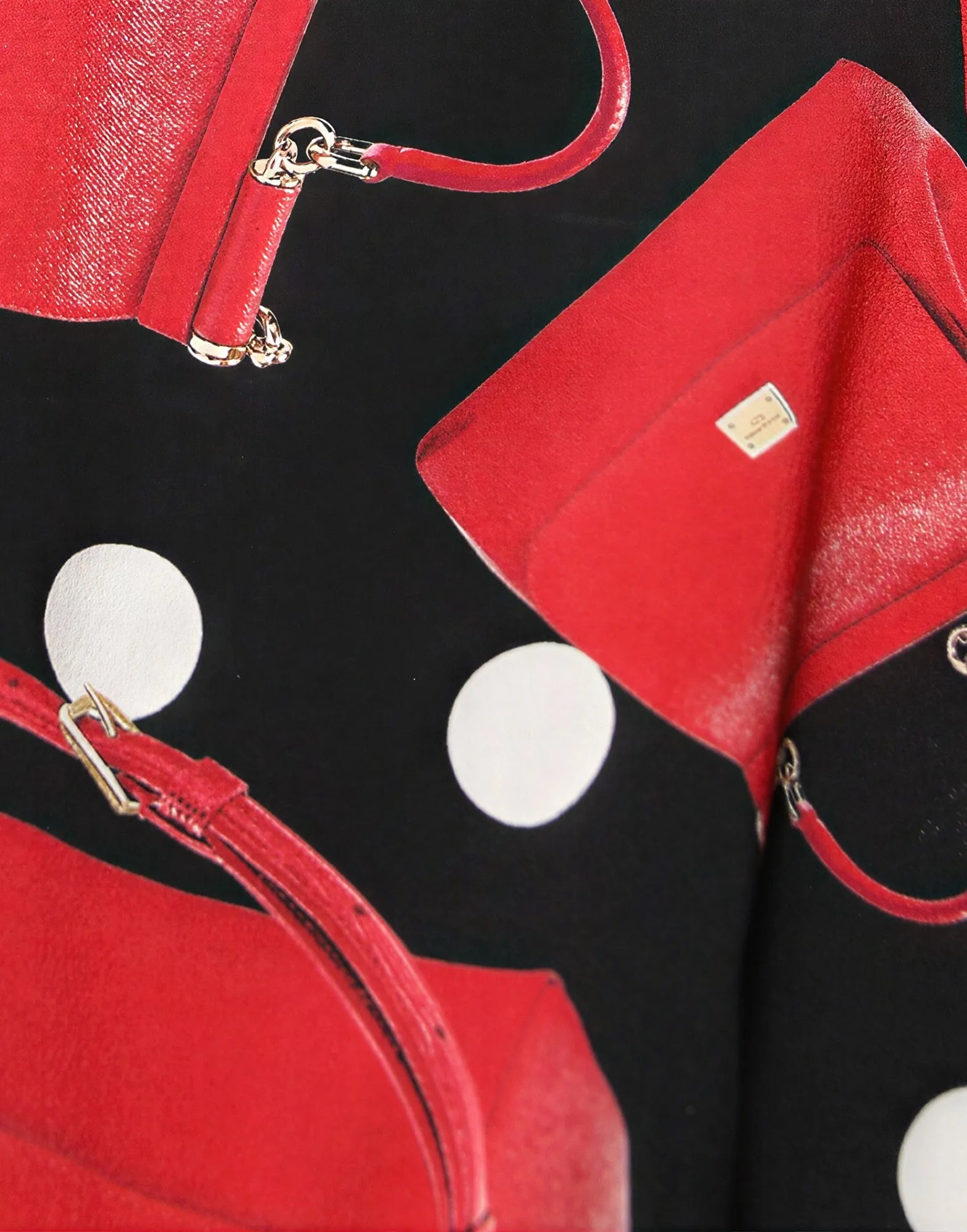 Dolce & Gabbana Devotion Bag Print Midi Dress