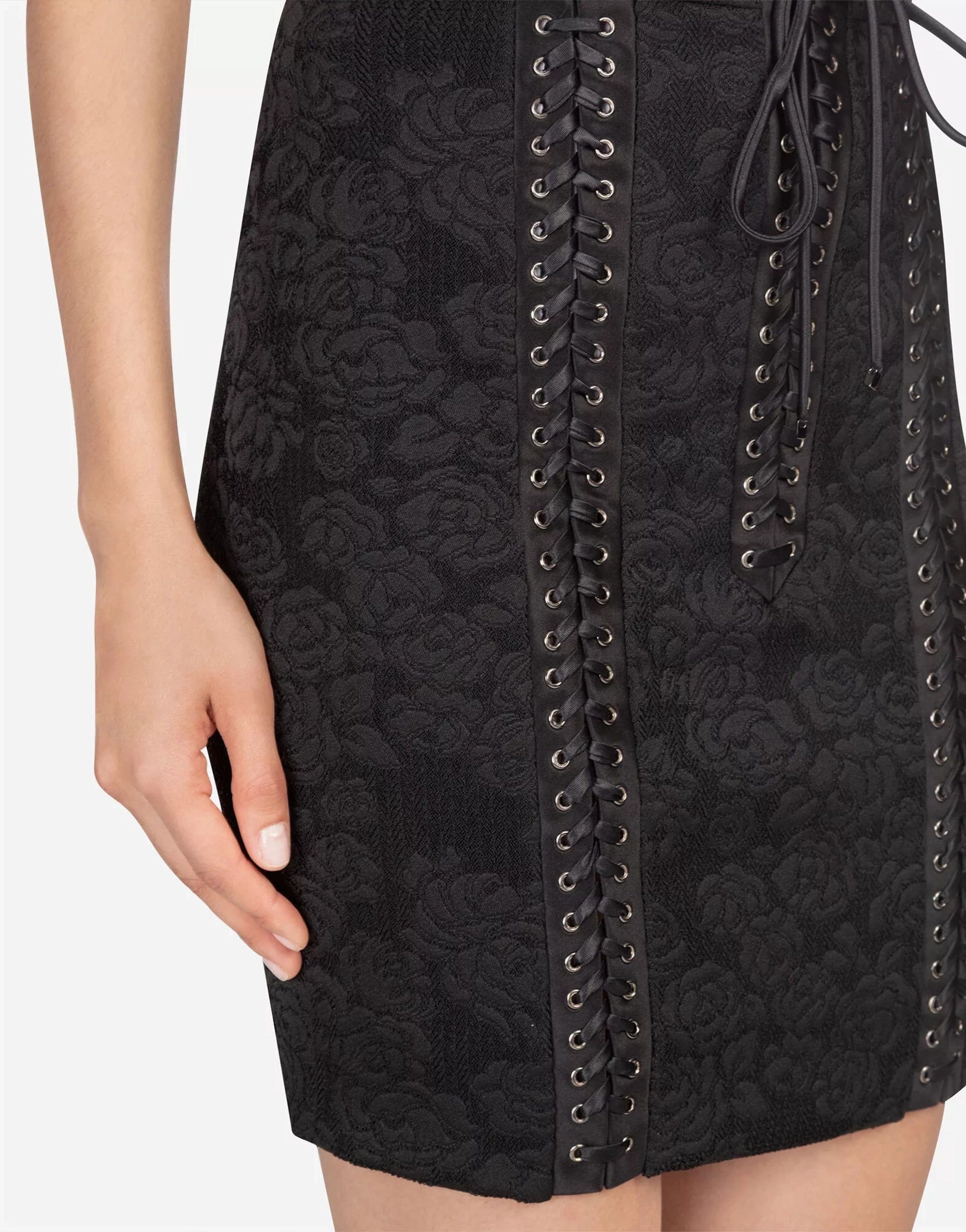 Dolce & Gabbana Short Skirt In Jacquard