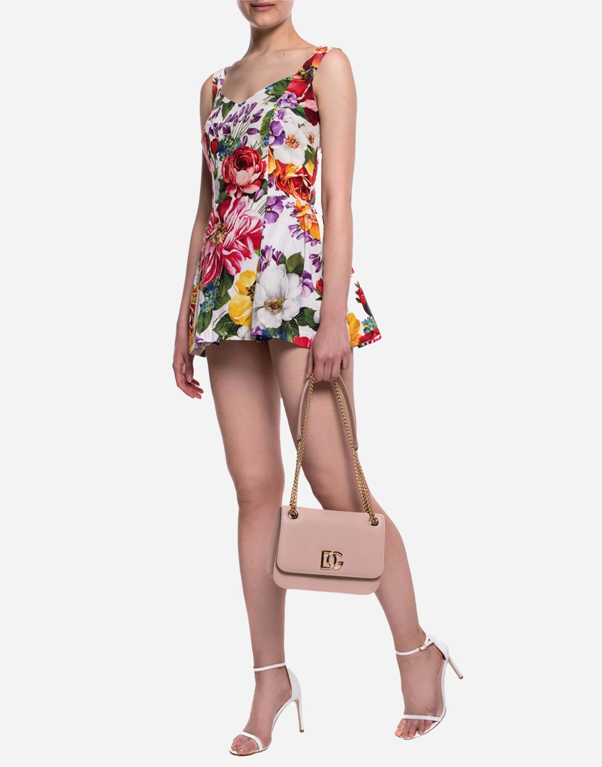 Dolce & Gabbana Multicolor Floral Print Cotton Body Suit Top