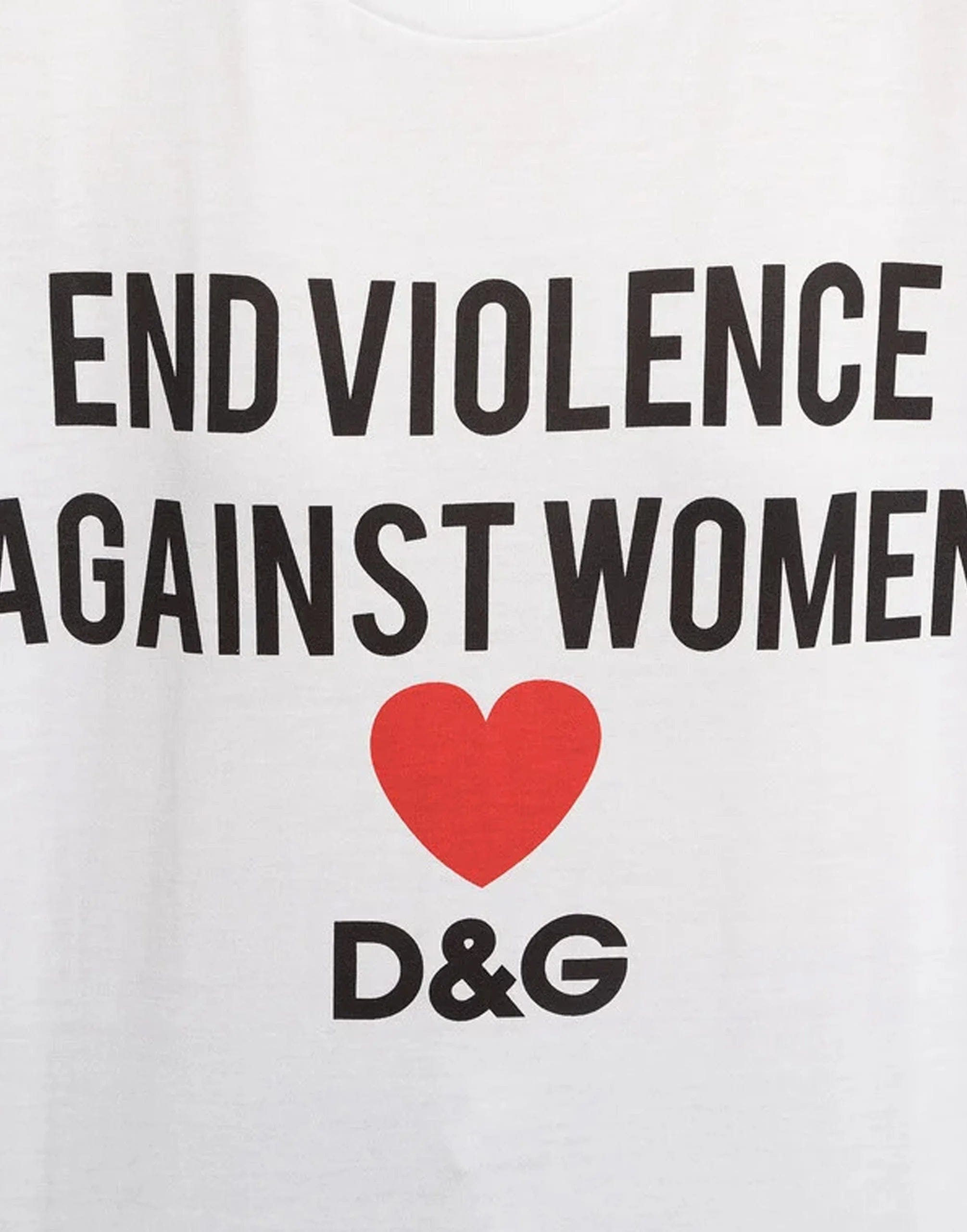 Dolce & Gabbana Dolce & Gabbana 'End Violence Against Women' T-Shirt