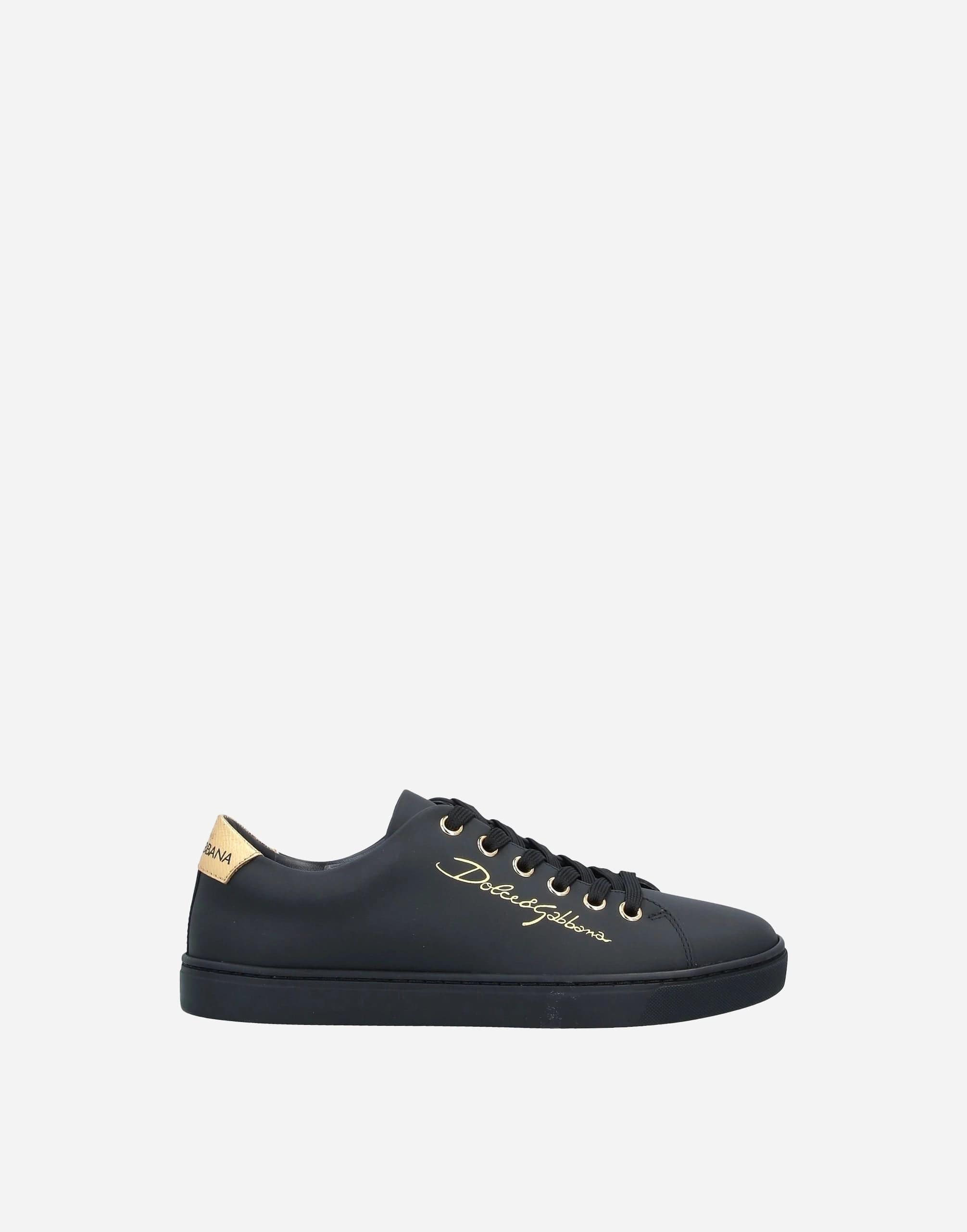 Dolce and gabbana black and gold shoes best sale