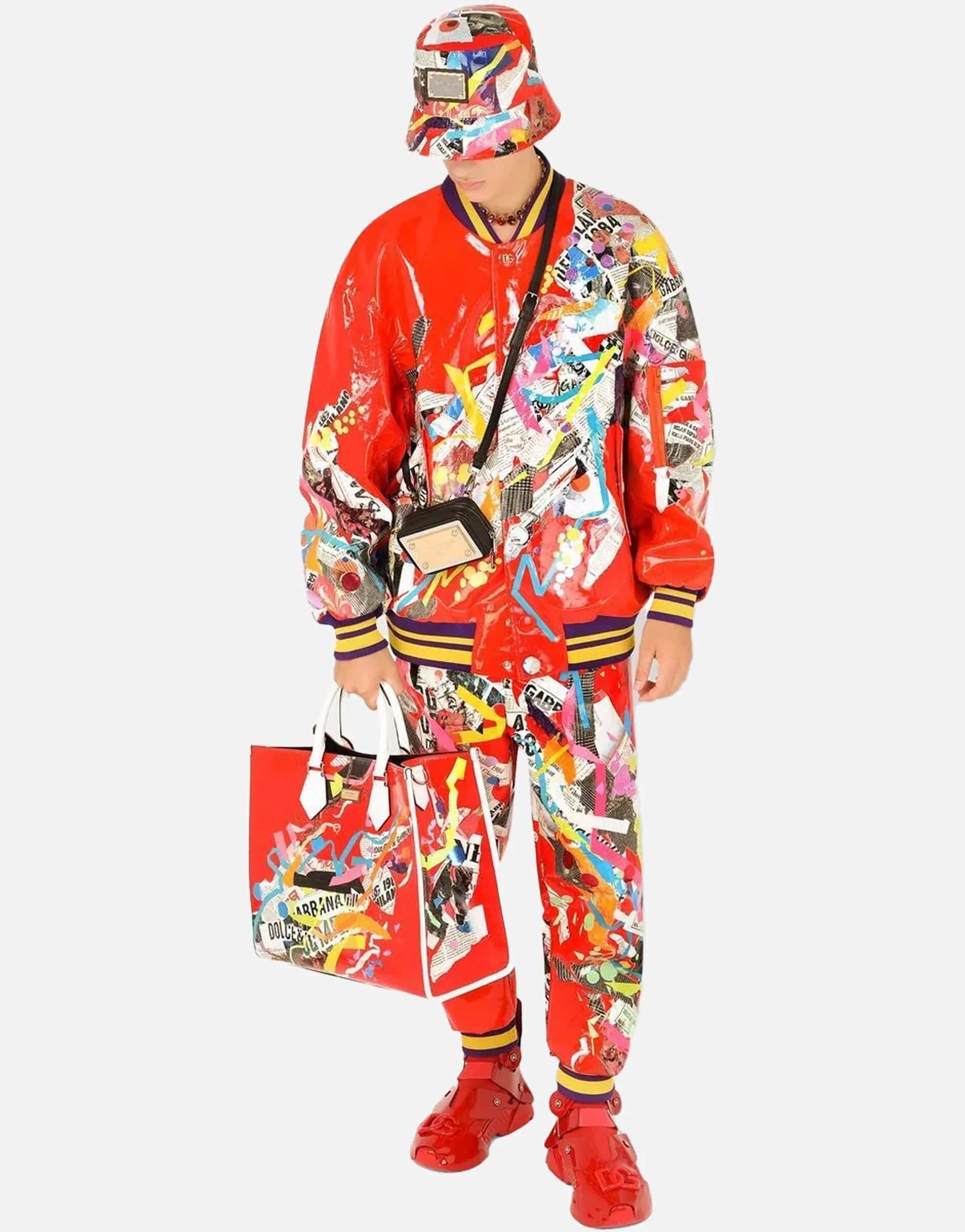 Dolce & Gabbana Graphic Print Bomber Jacket