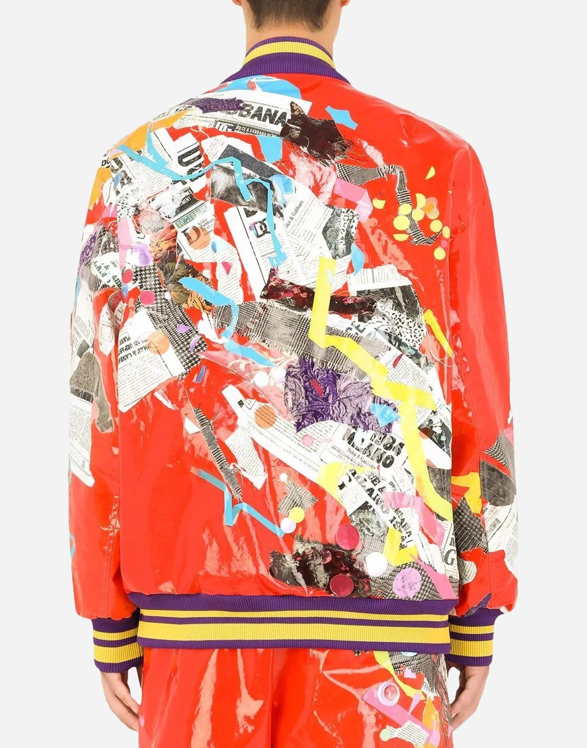 Dolce & Gabbana Graphic Print Bomber Jacket