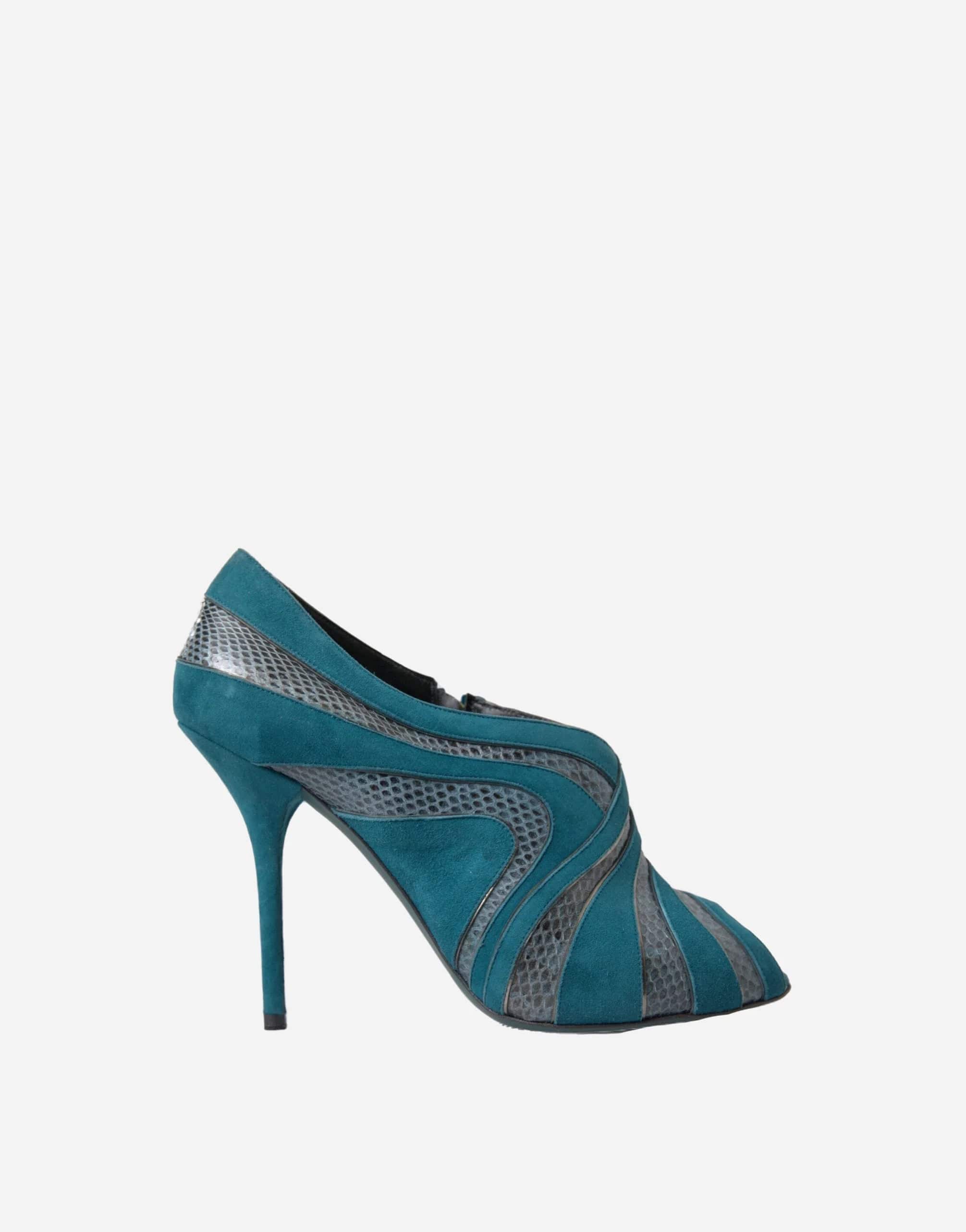 Dolce & Gabbana Suede Leather Peep Toe Pumps (Dupe)