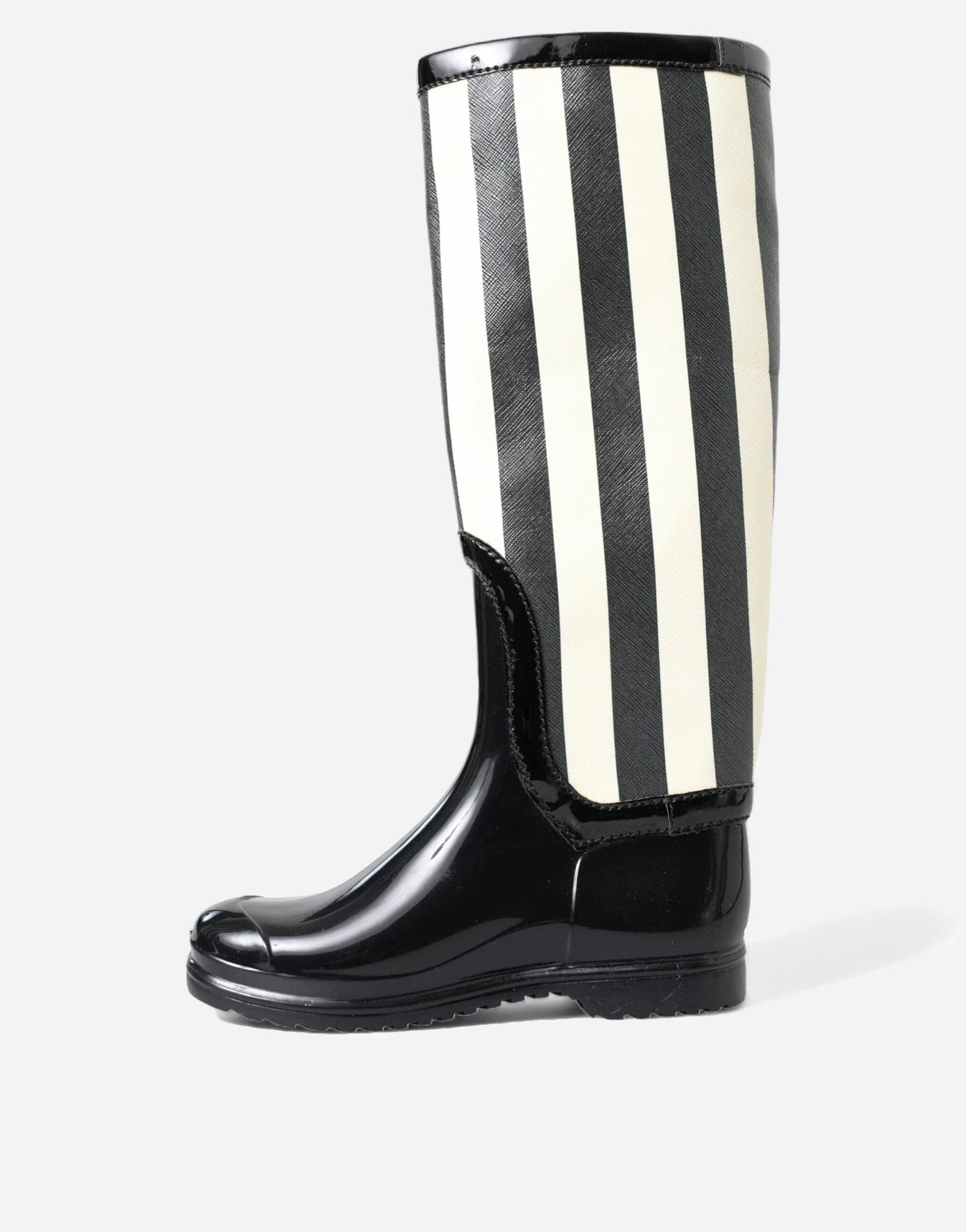 Dolce & Gabbana Knee High Striped Boots