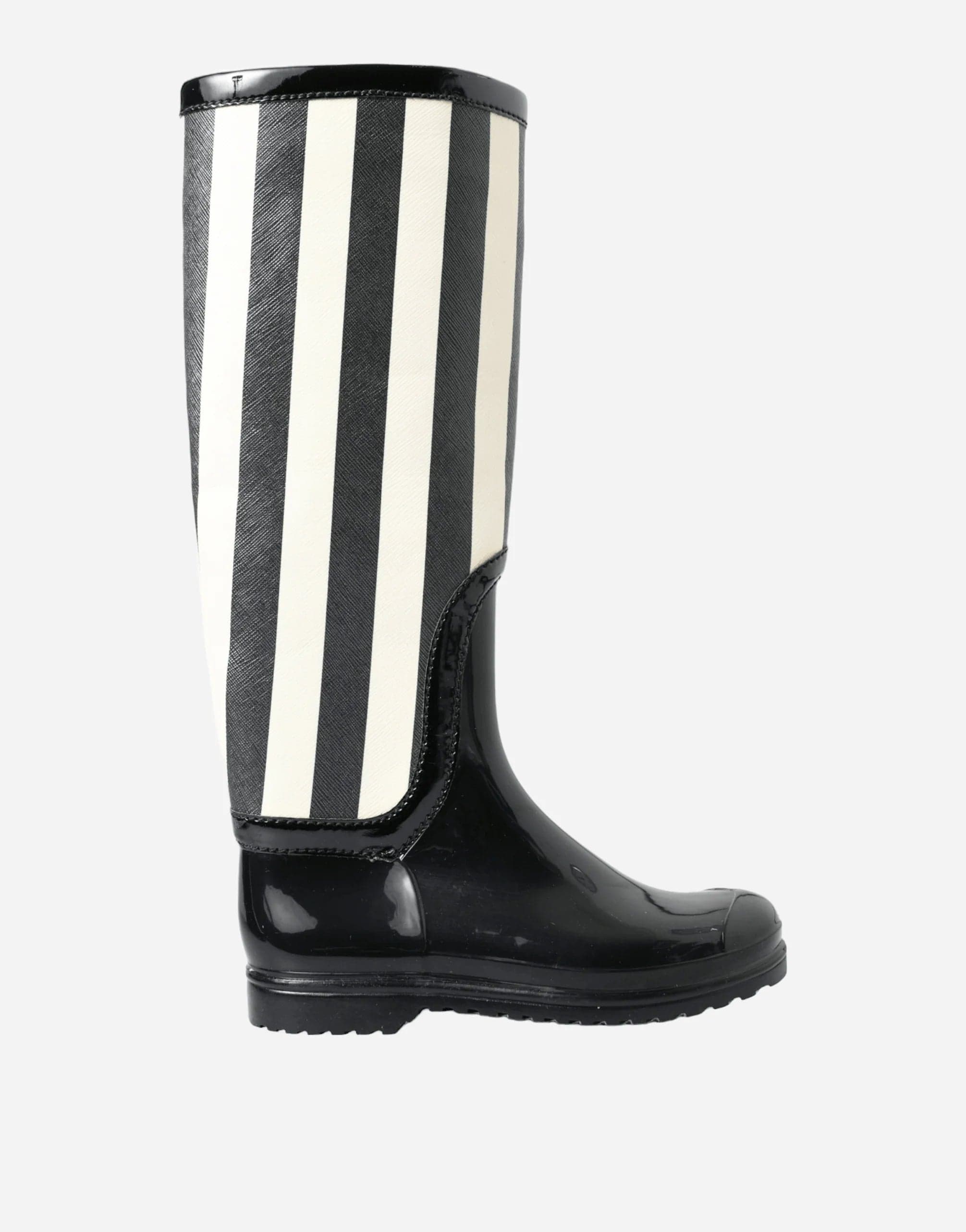 Dolce & Gabbana Knee High Striped Boots