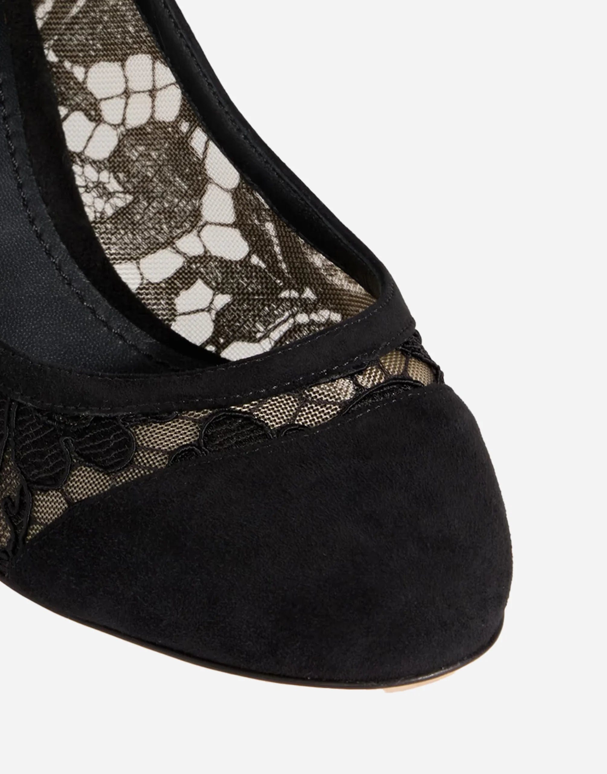 Corded Lace Mary Jane Pumps