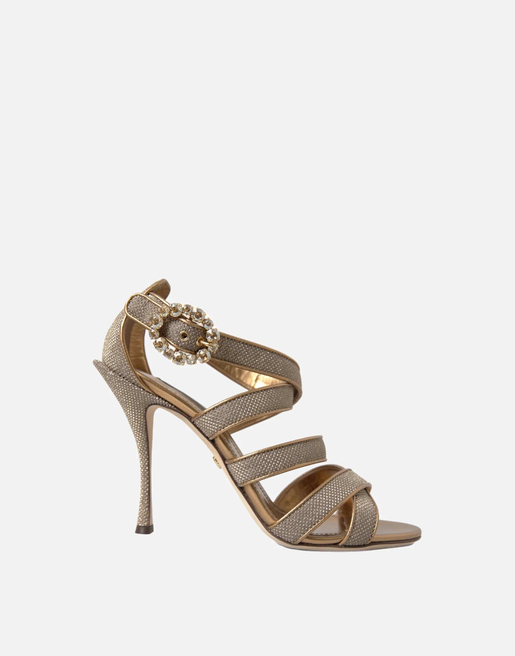 Dolce & Gabbana Crystal Embellished Strap Sandals