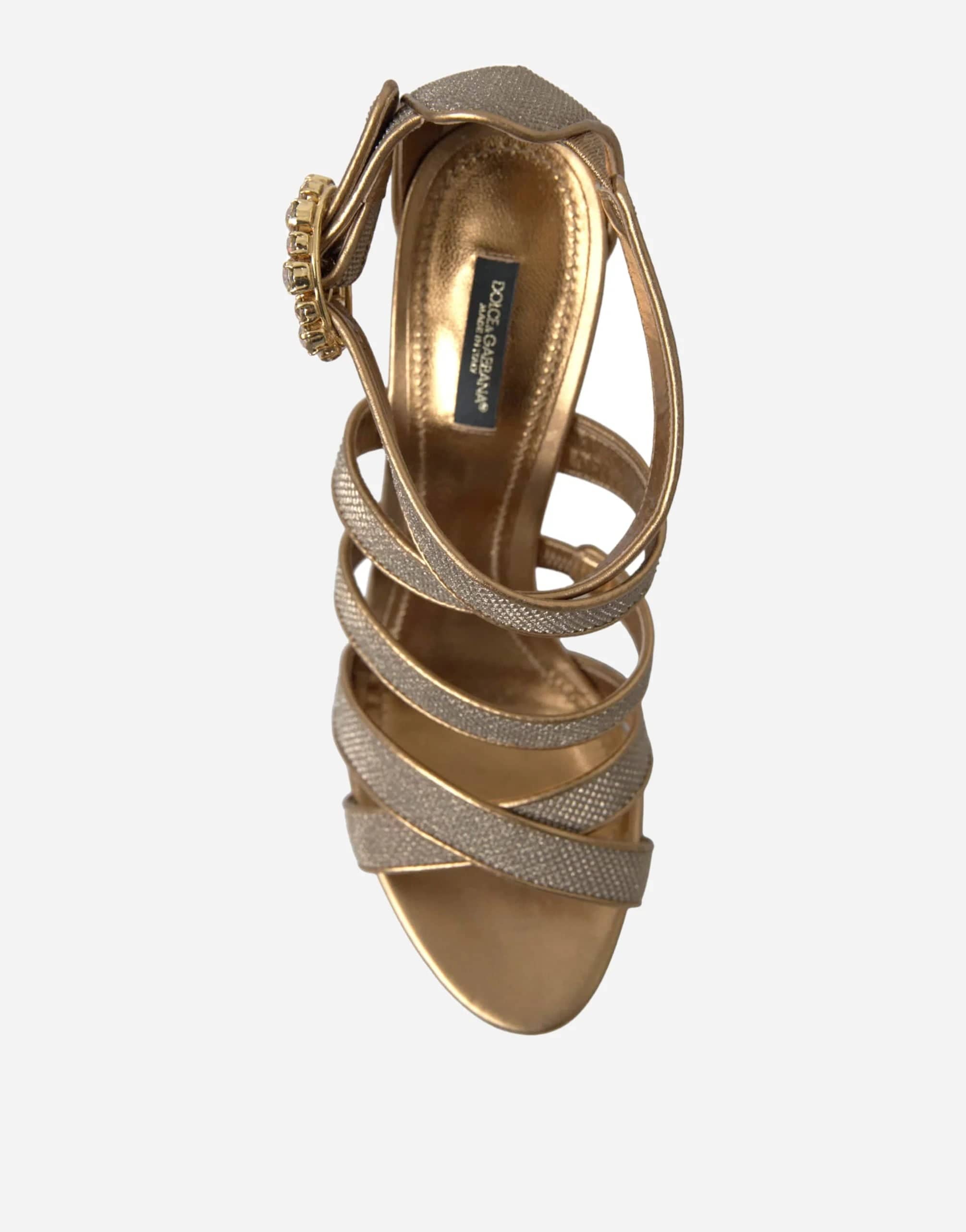 Dolce & Gabbana Crystal Embellished Strap Sandals