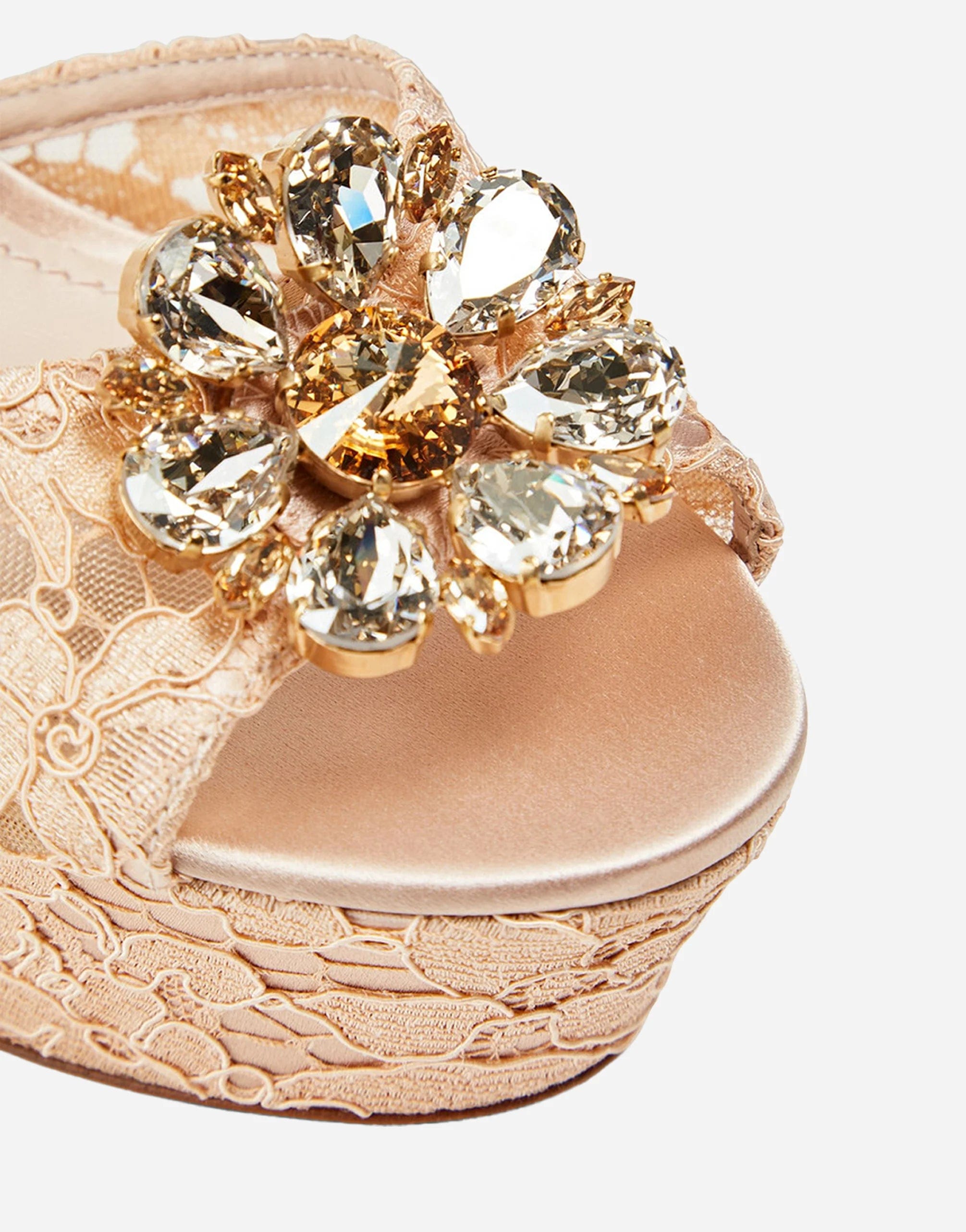 Dolce & Gabbana Corded Lace Platform Sandals