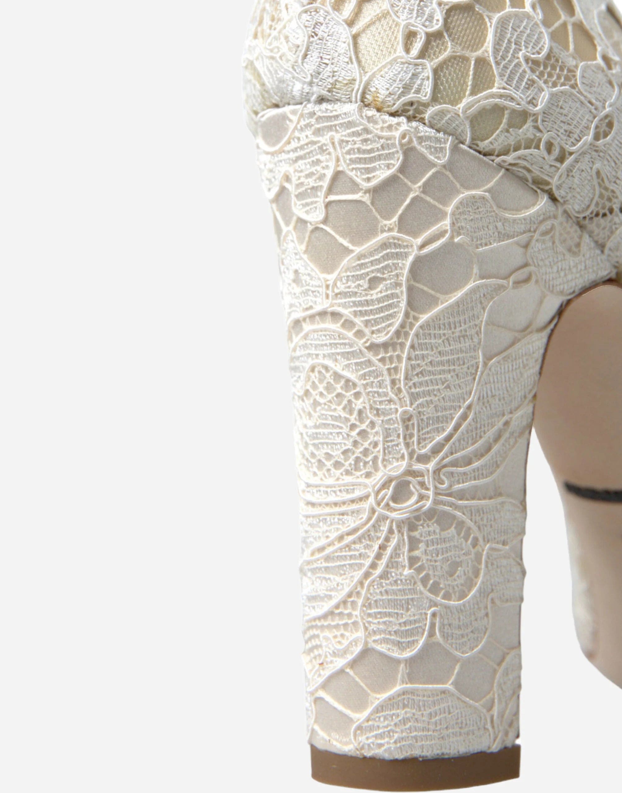 Crystal embellished Lace Sandals