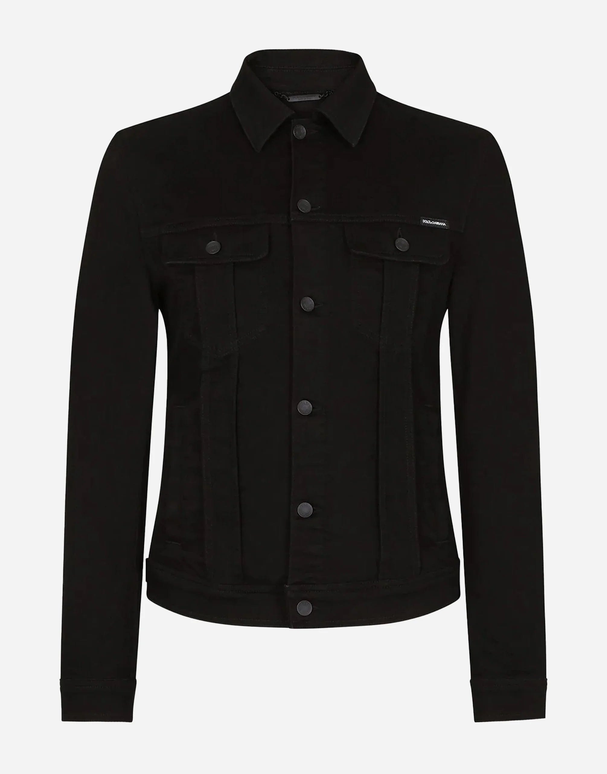 Dolce & Gabbana Button-up Cotton Denim Jacket