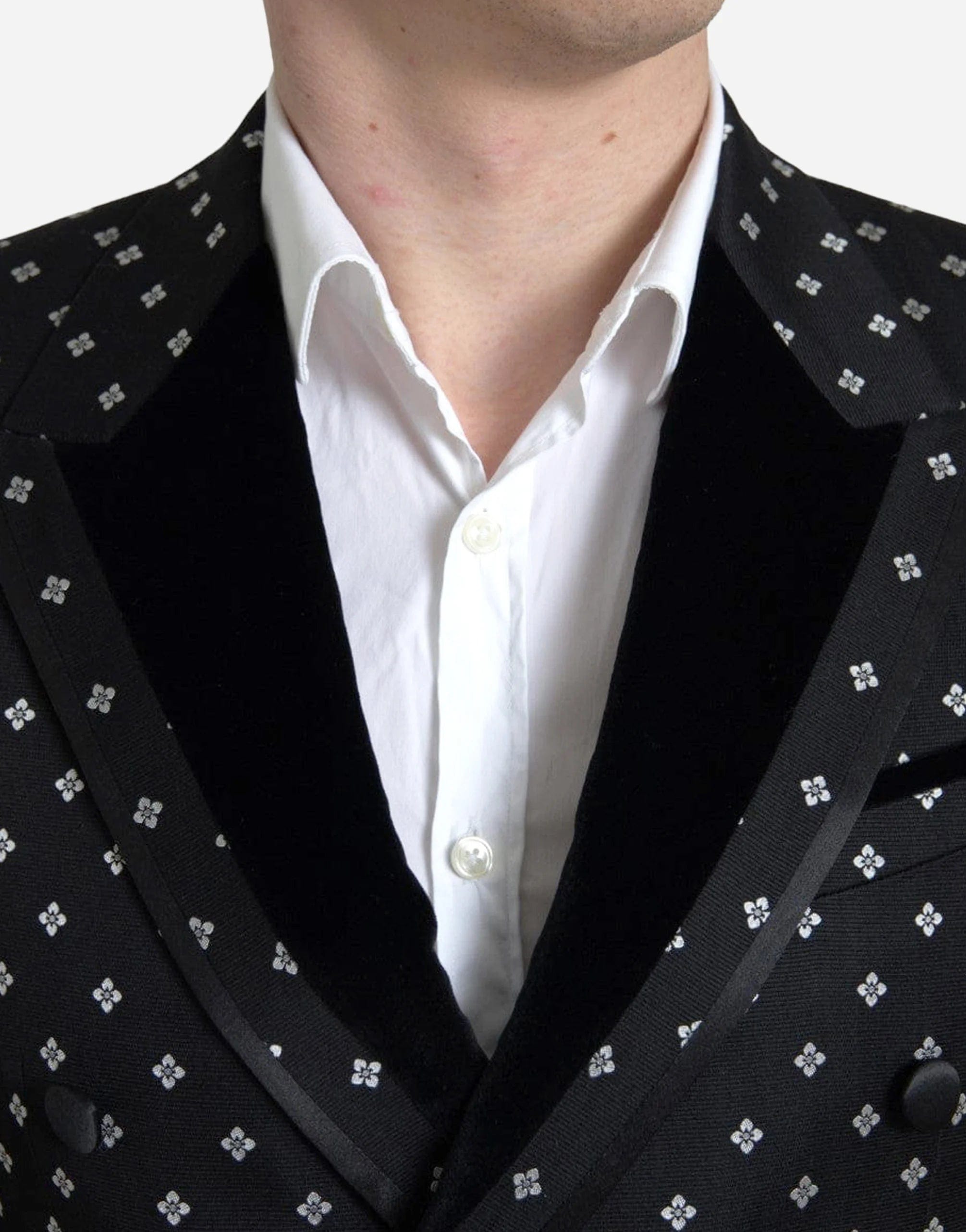 Dolce & Gabbana Geometrical Pattern Double Breasted Blazer