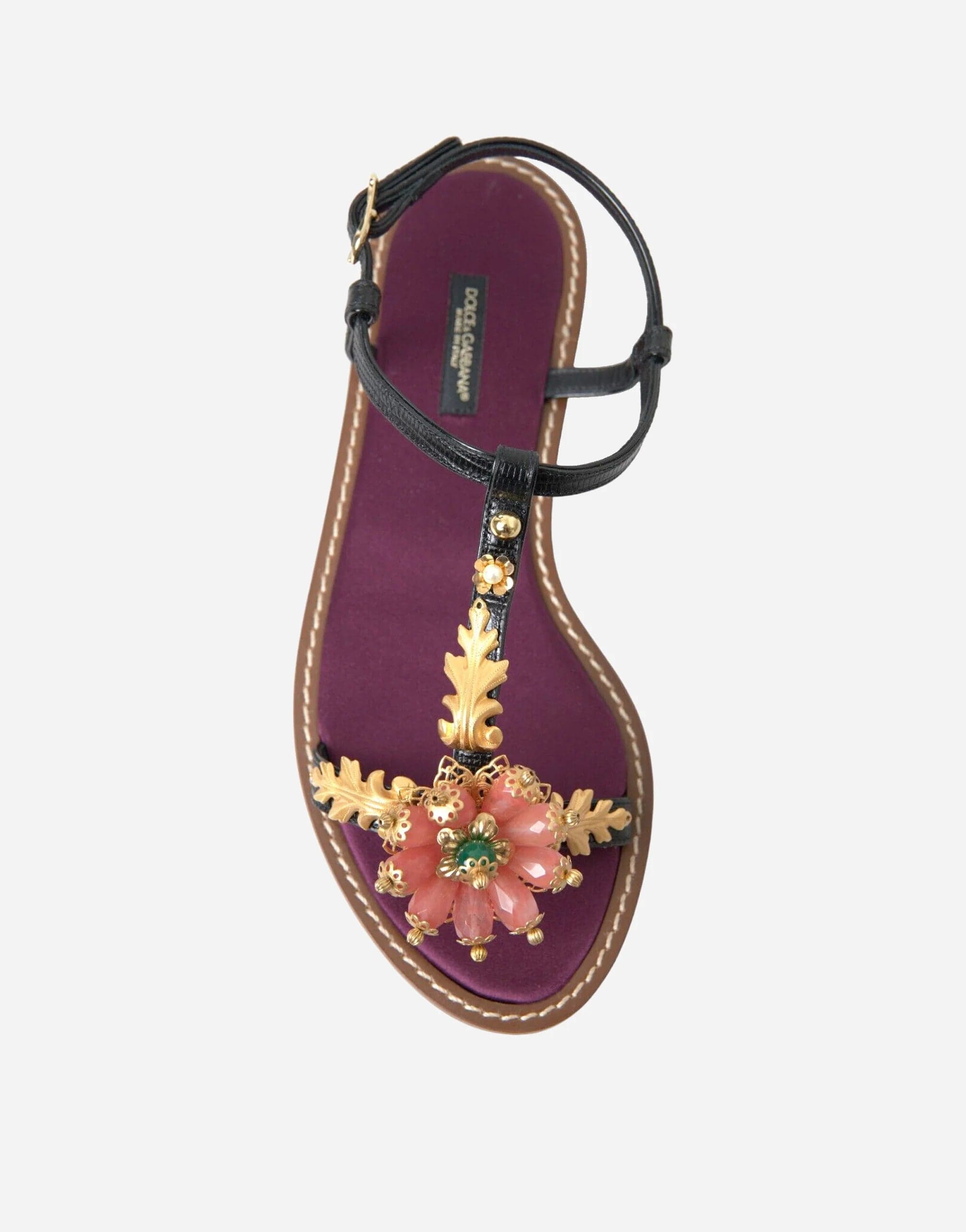 Sandals With Crystal Embellishments