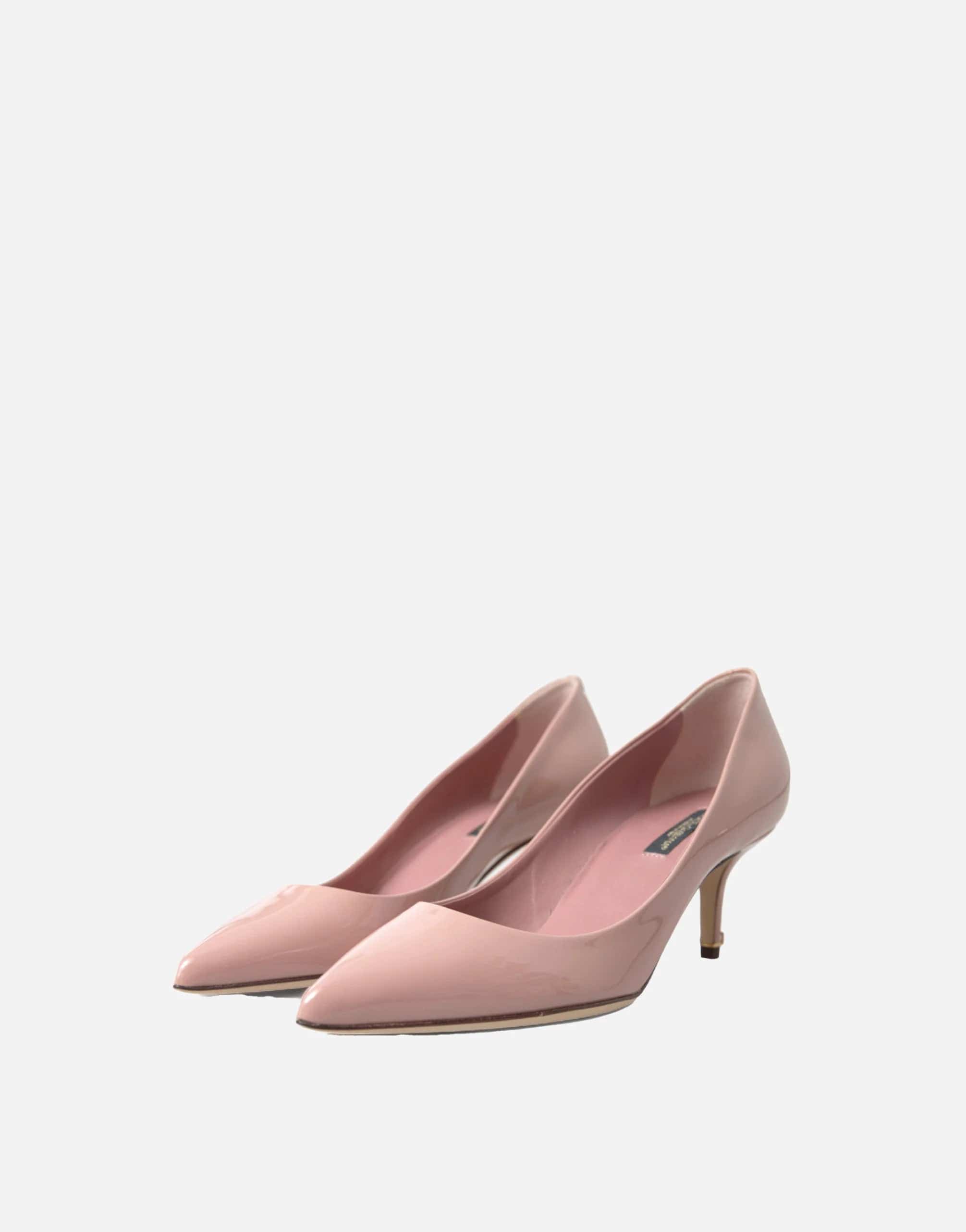 Low Pumps With Patent Leather