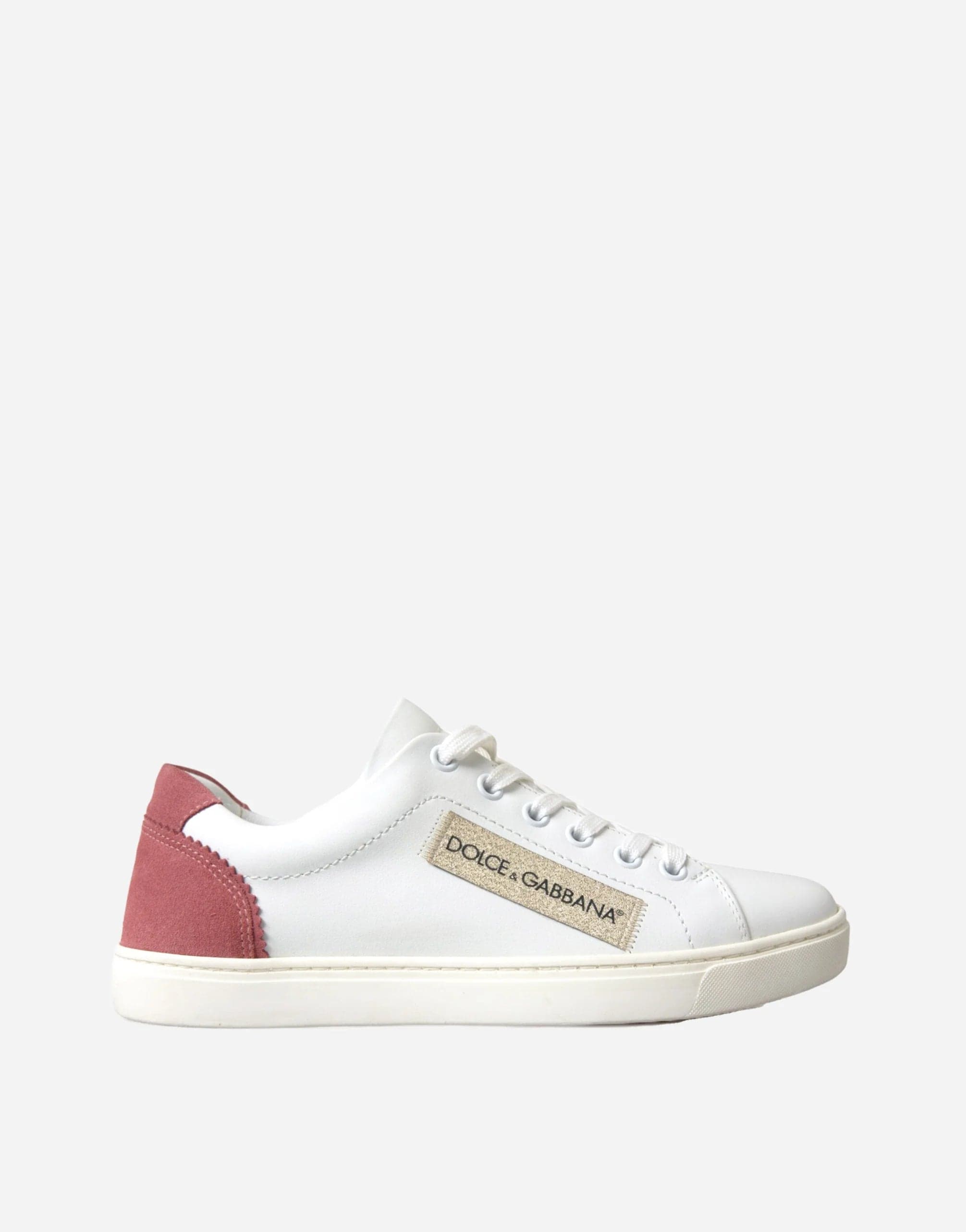 Dolce & Gabbana Patch-Logo Low Top Leather Sneakers