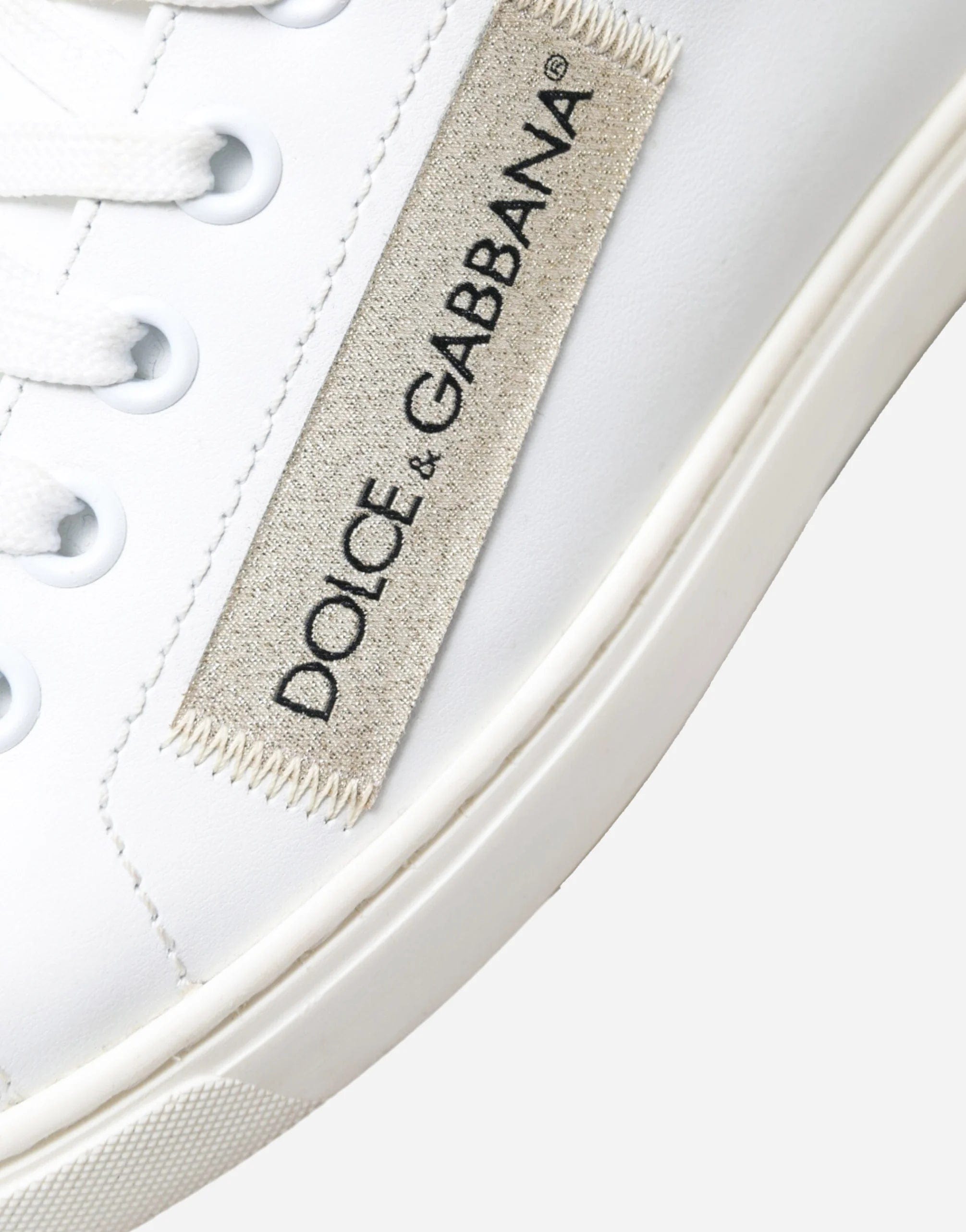 Patch-Logo Low Top Leather Sneakers