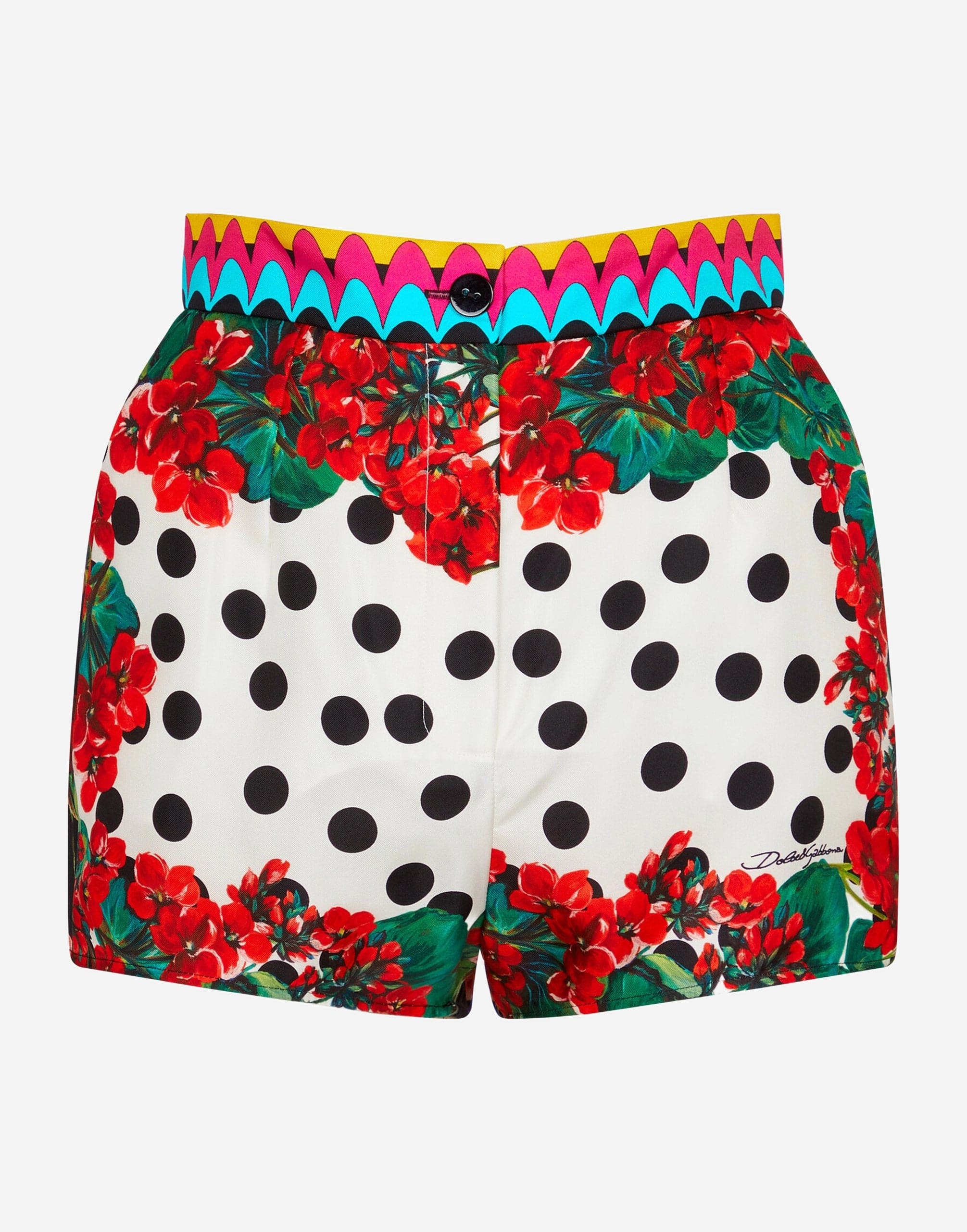 Dolce & Gabbana Polka-Dot Silk Twill Shorts | Sendegaro US Dolce & Gabbana Polka-Dot Silk Twill Shorts | Sendegaro US