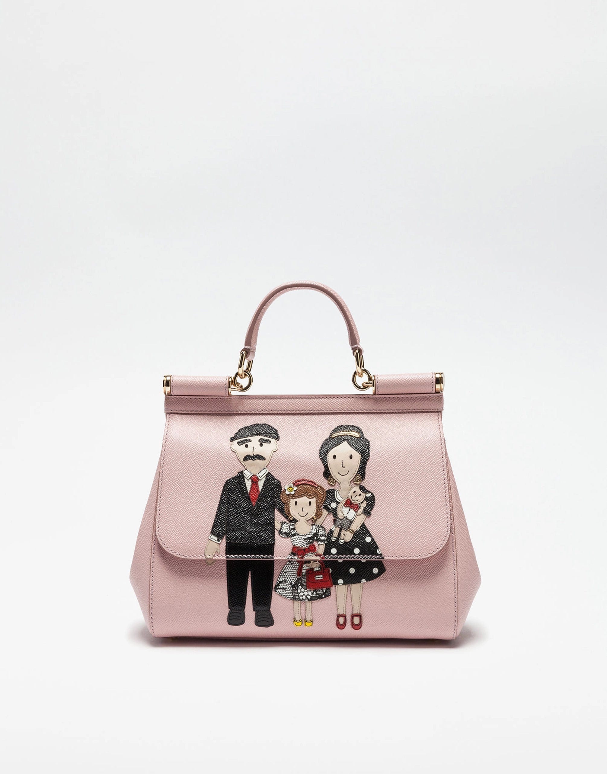 Dolce & Gabbana Medium Sicily Handbag With DG Family Patch