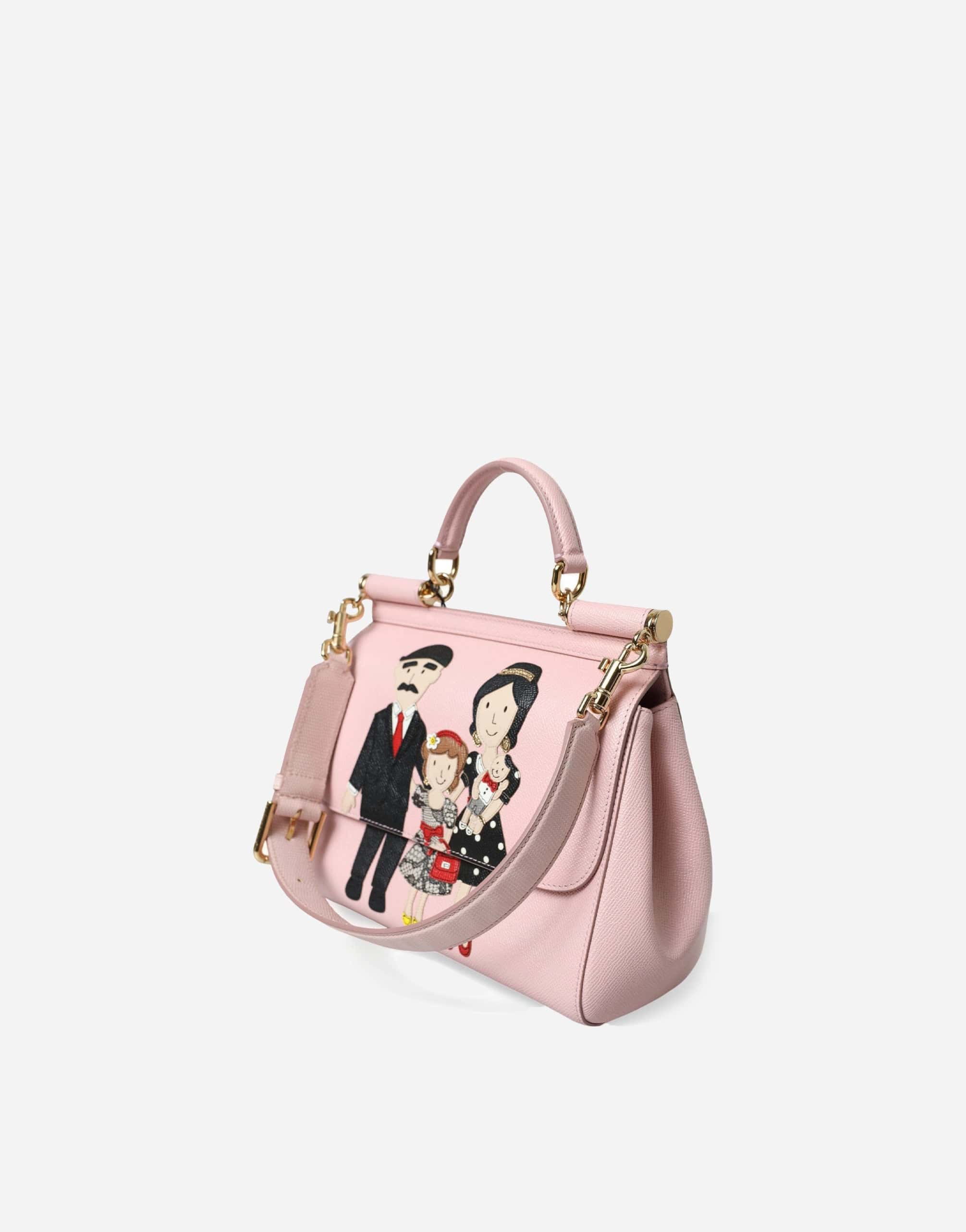 Dolce & Gabbana Medium Sicily Handbag With DG Family Patch