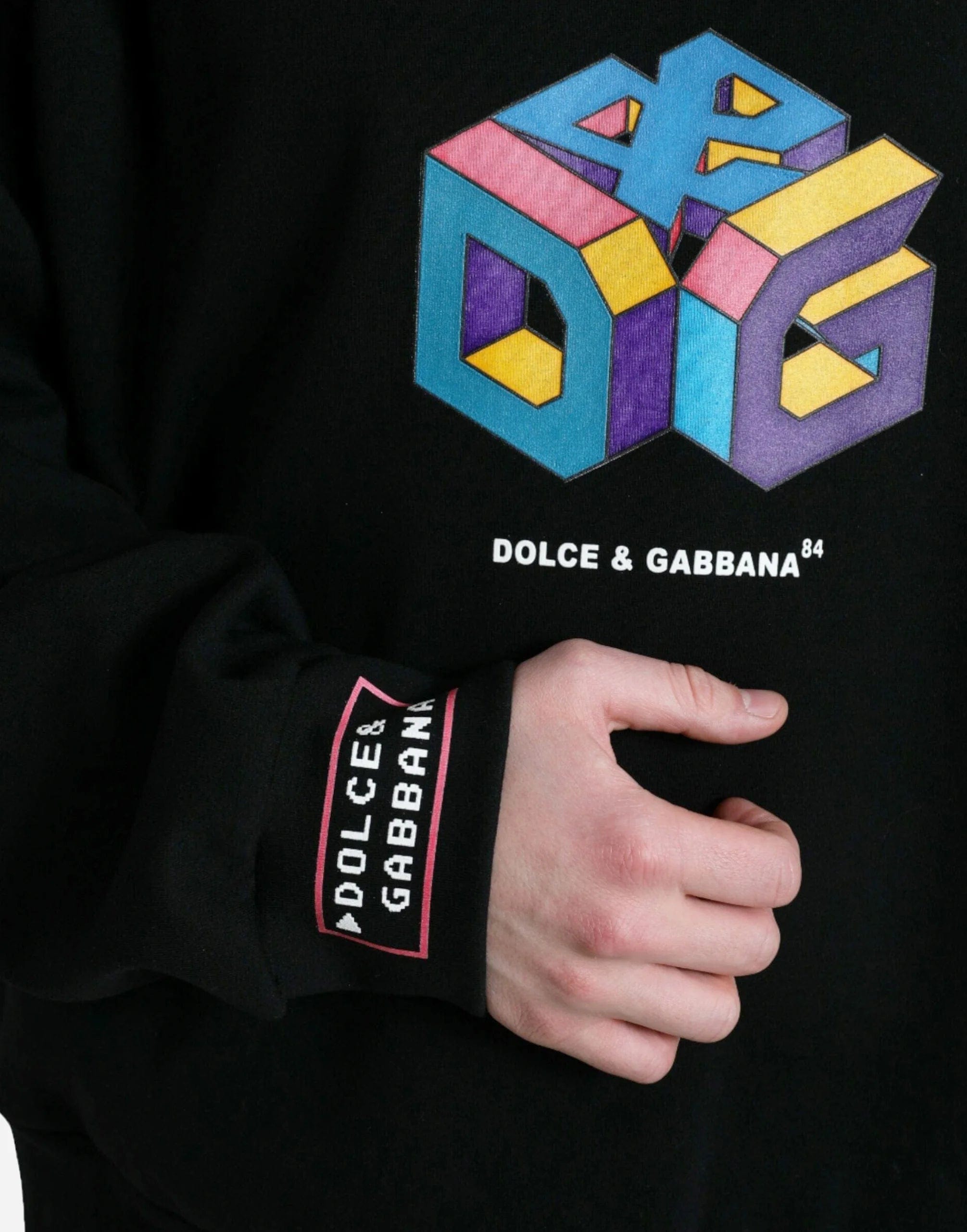 Dolce & Gabbana Gamer Logo Print Pullover Sweater