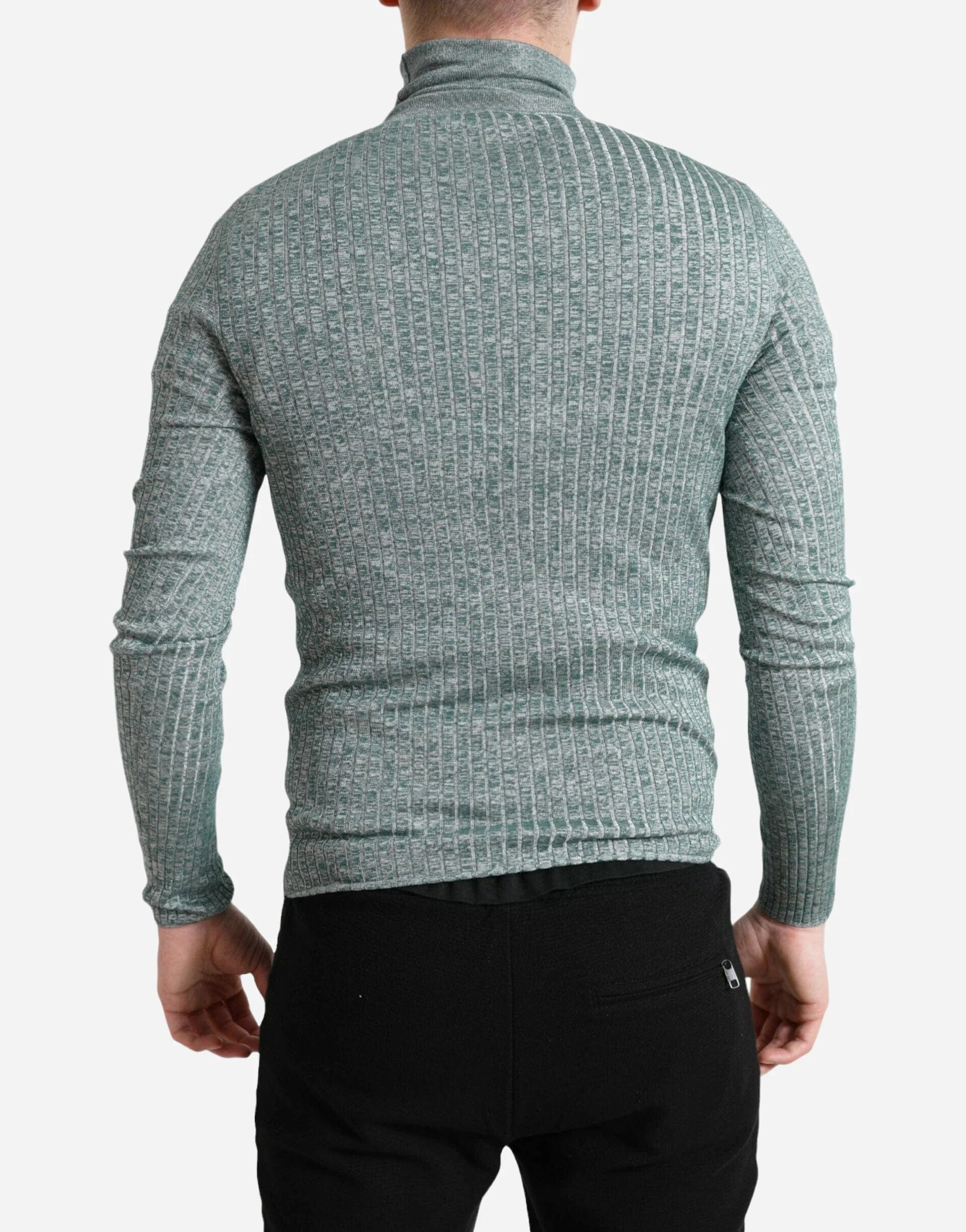 Dolce & Gabbana Ribbed Turtleneck Pullover Sweater