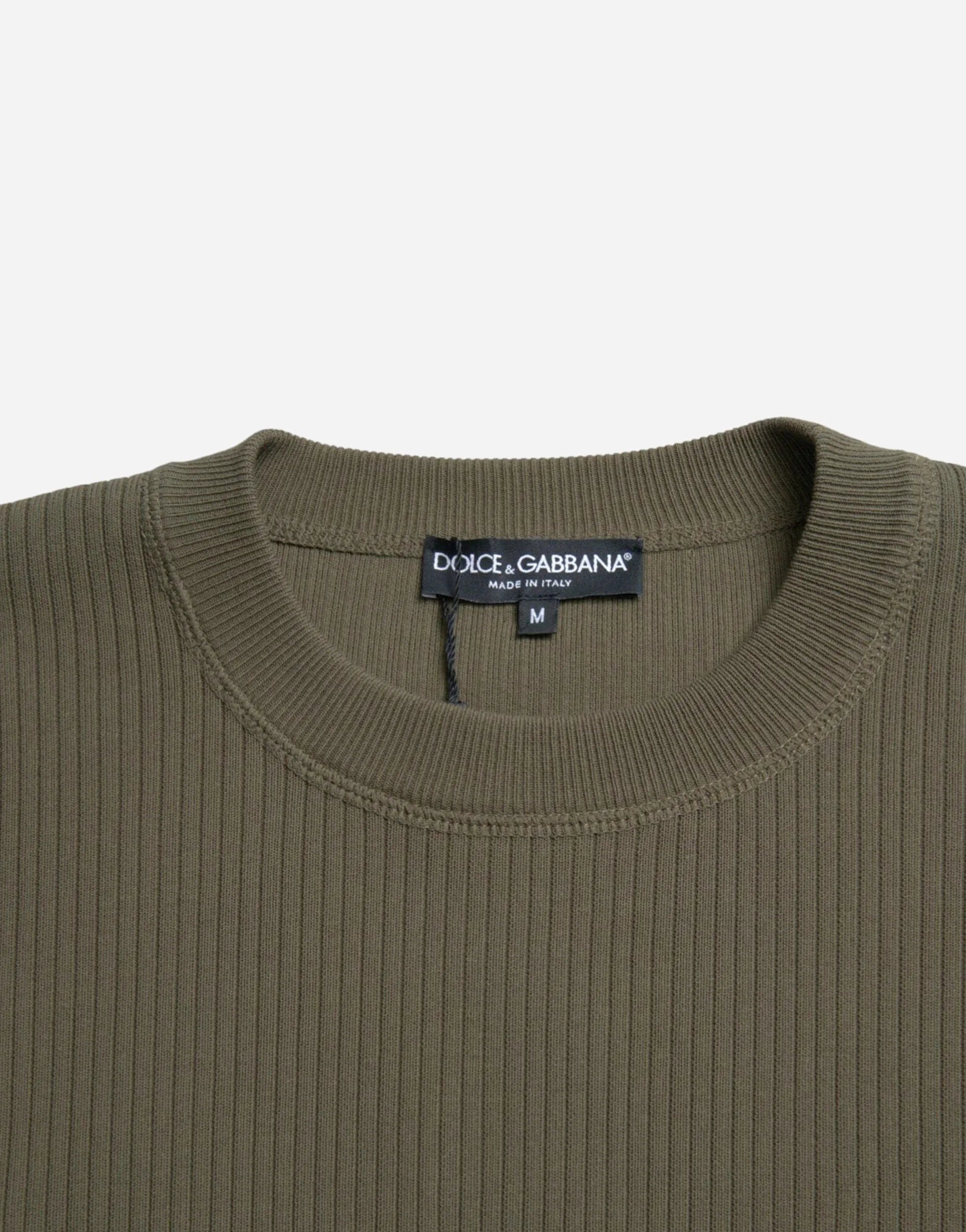 Ribbed Crewneck Pullover Sweater