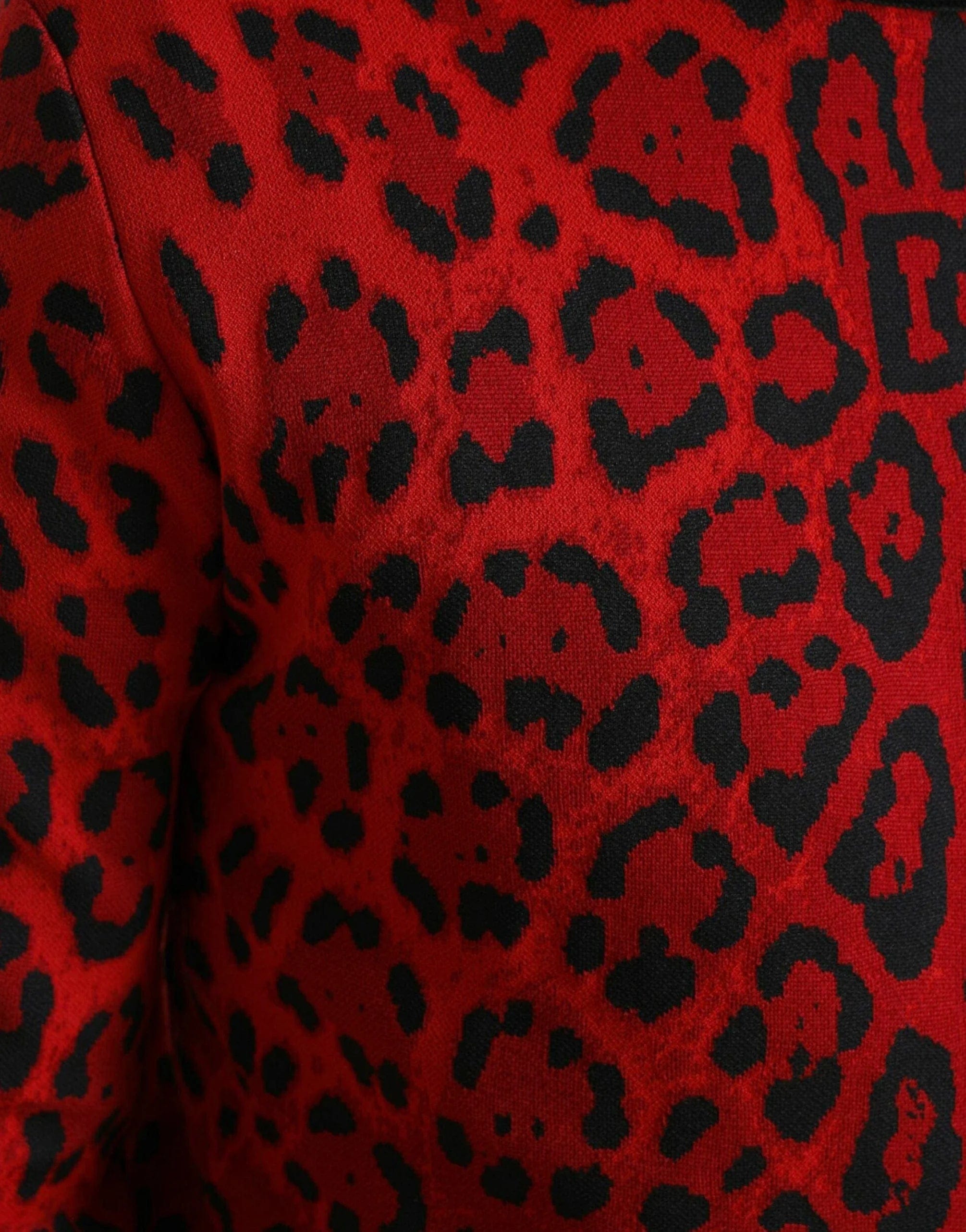 Dolce & Gabbana Leopard Print Turtleneck Sweater