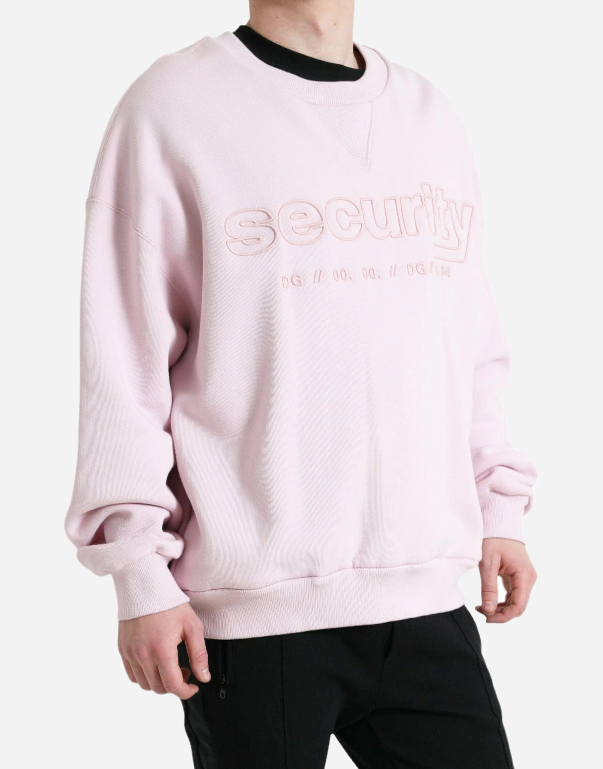 Security Embroidered Crewneck Sweater