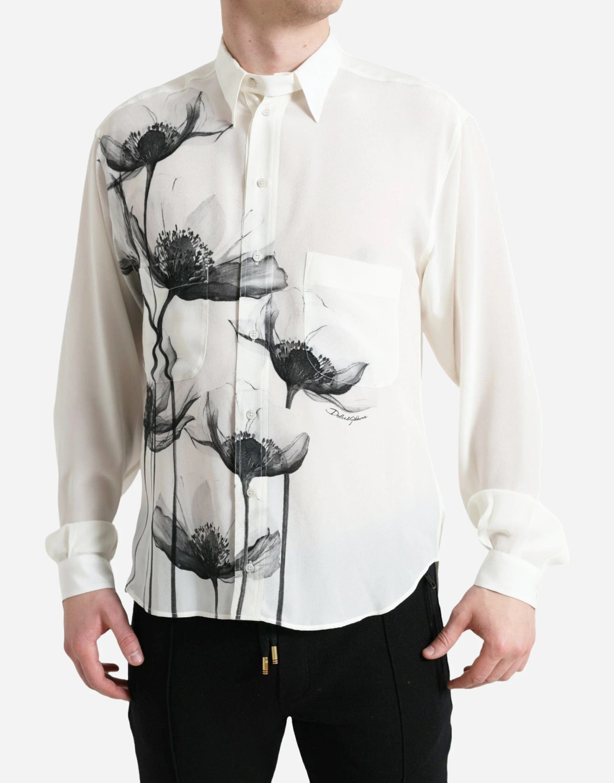 قميص بطبعة زهور