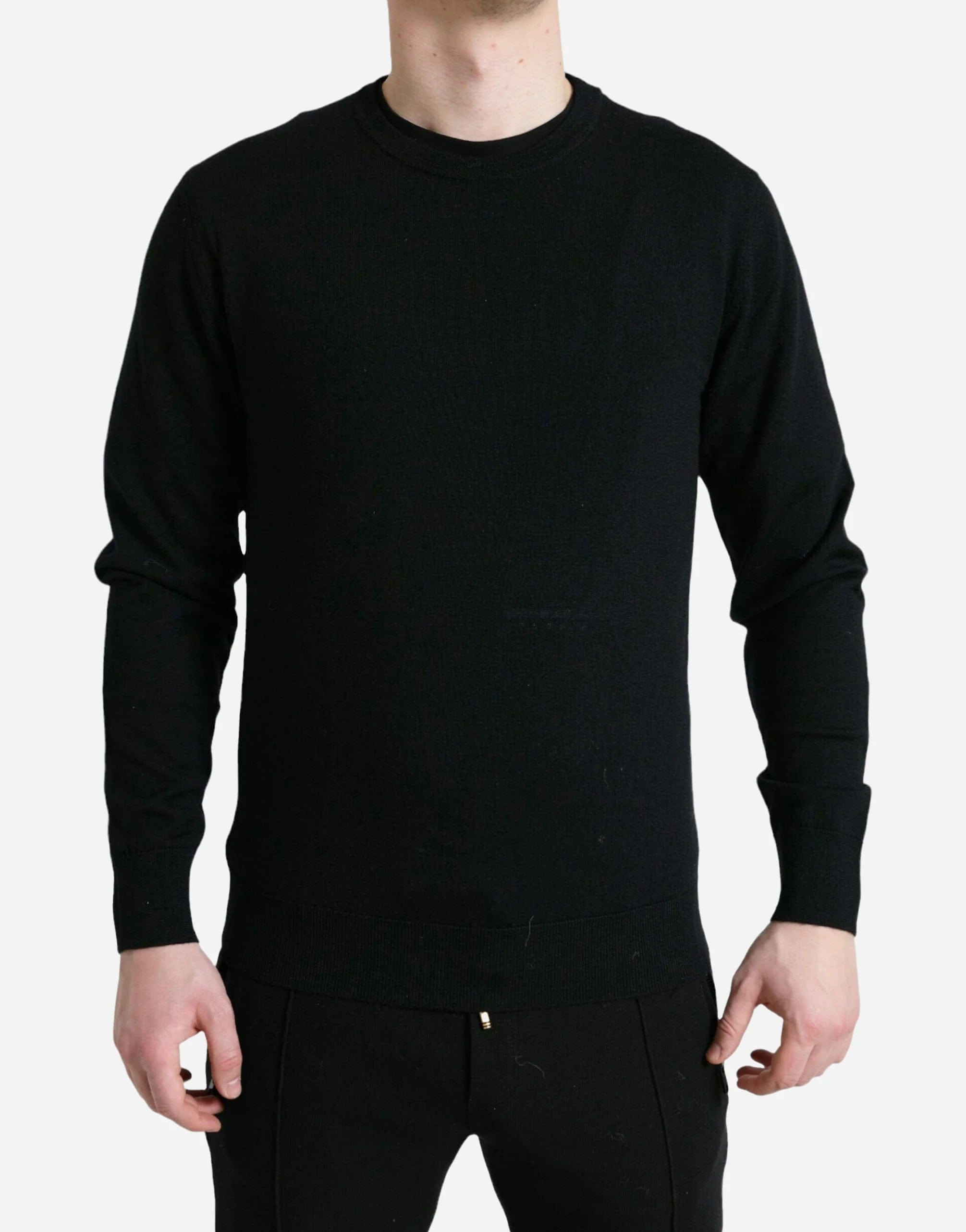 Round-Neck Pullover Sweater