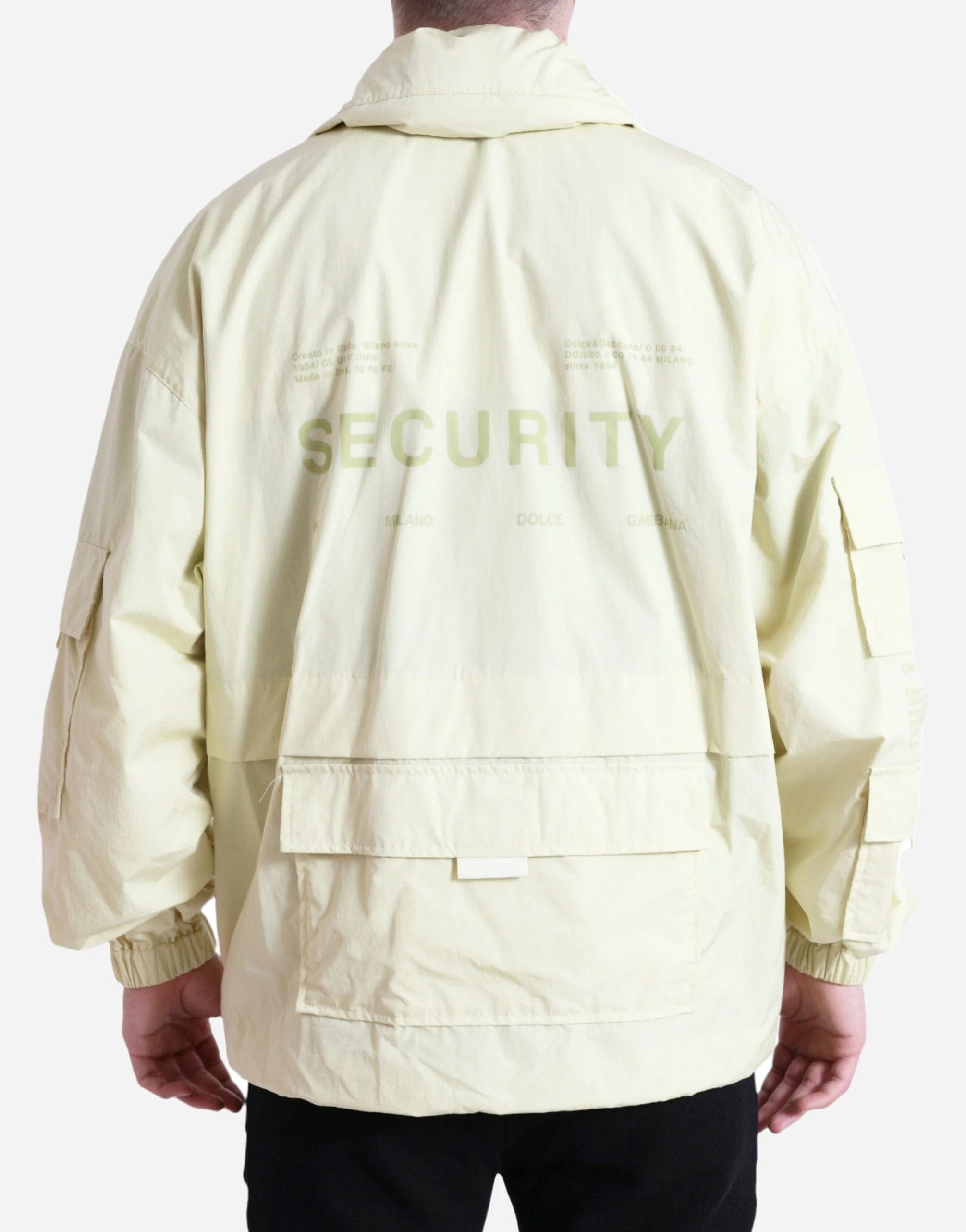Logo Engraved Security Parka Jacket