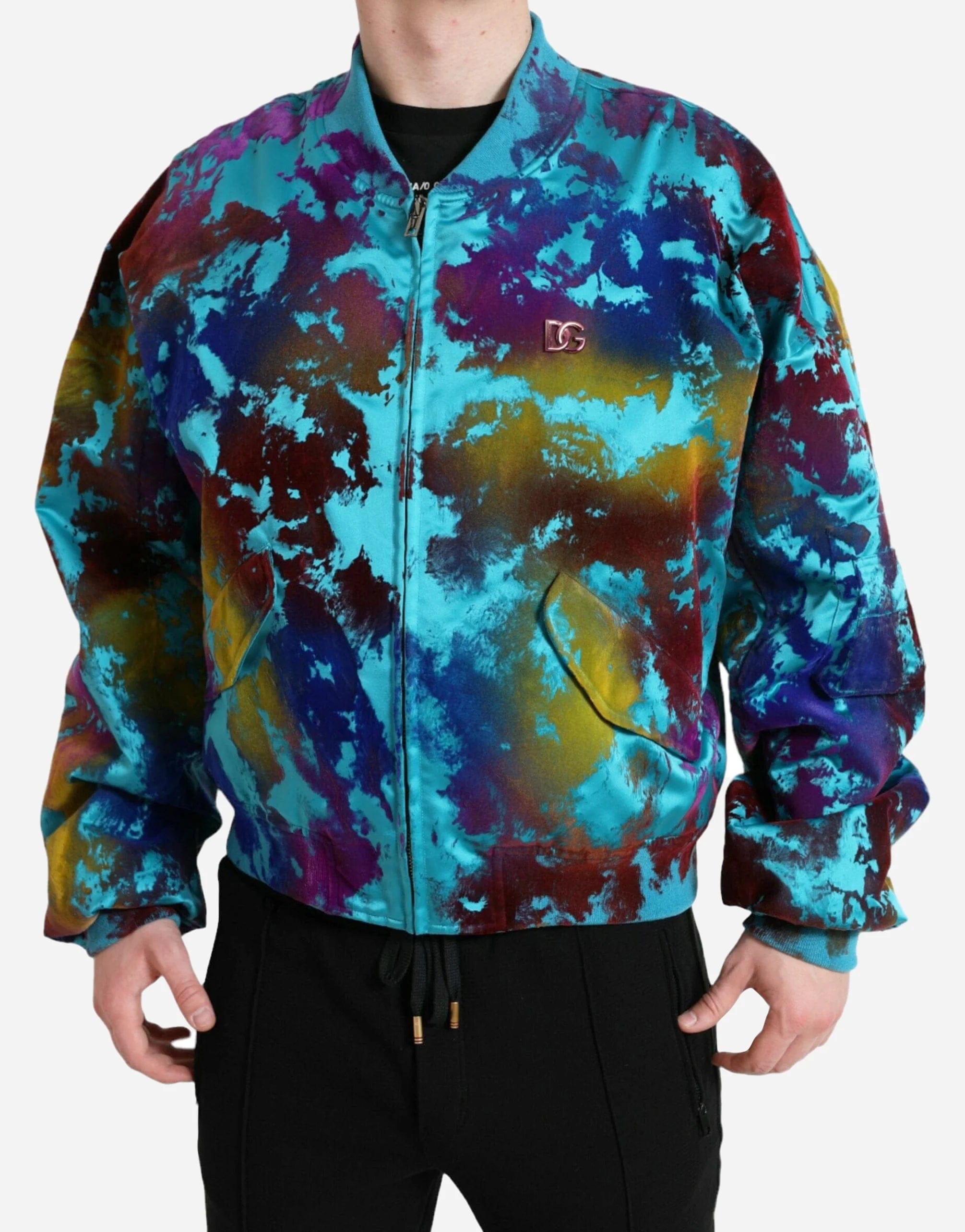 Dolce & Gabbana Color-Splash Bomber Jacket