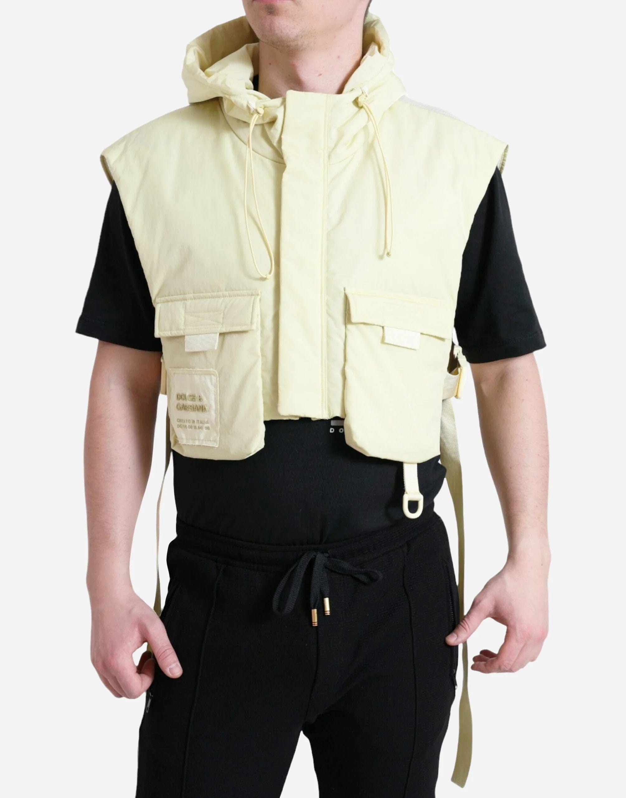 Dolce & Gabbana Hooded Sportswear Vest Jacket