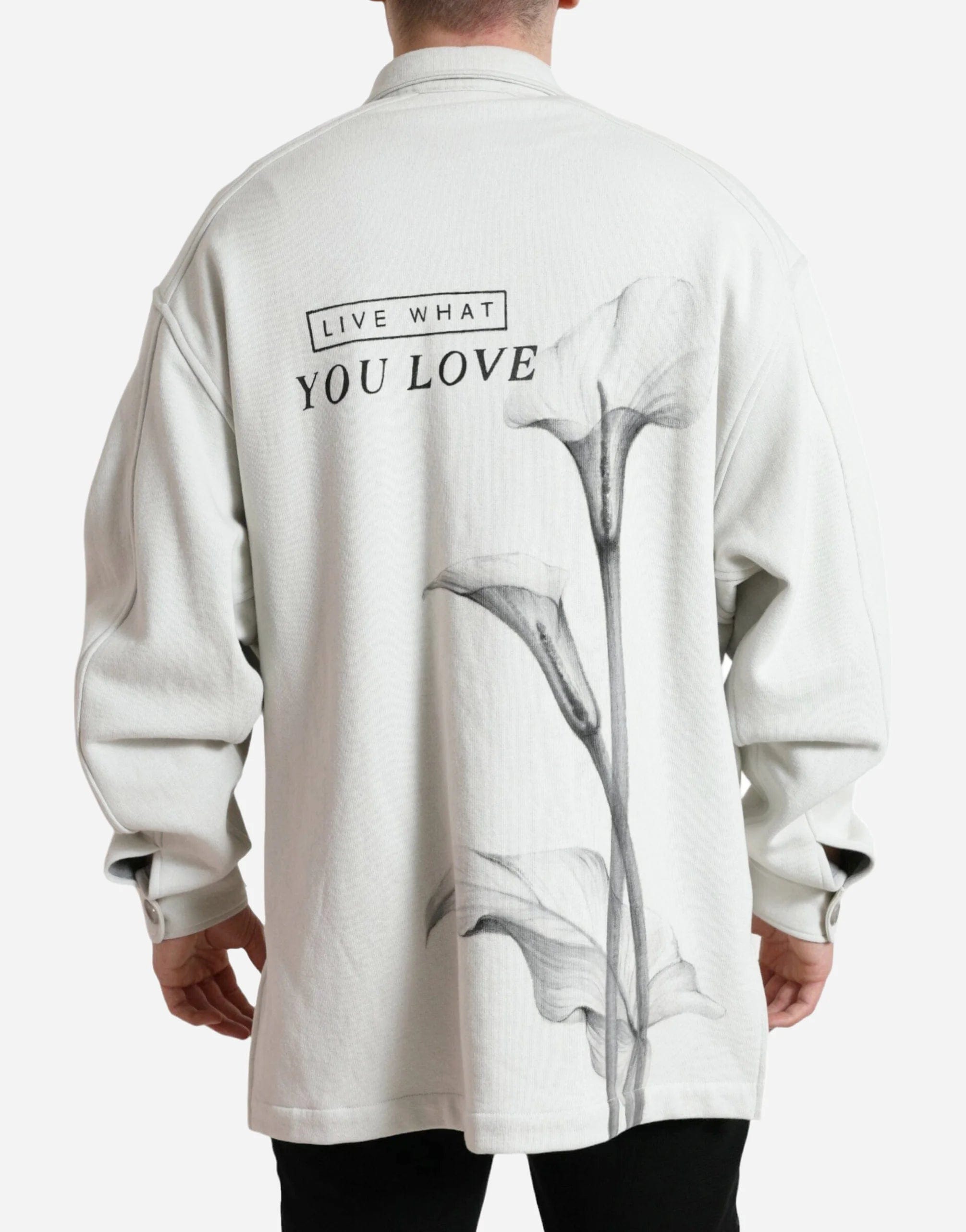 Live What You Love Floral Print Overshirt
